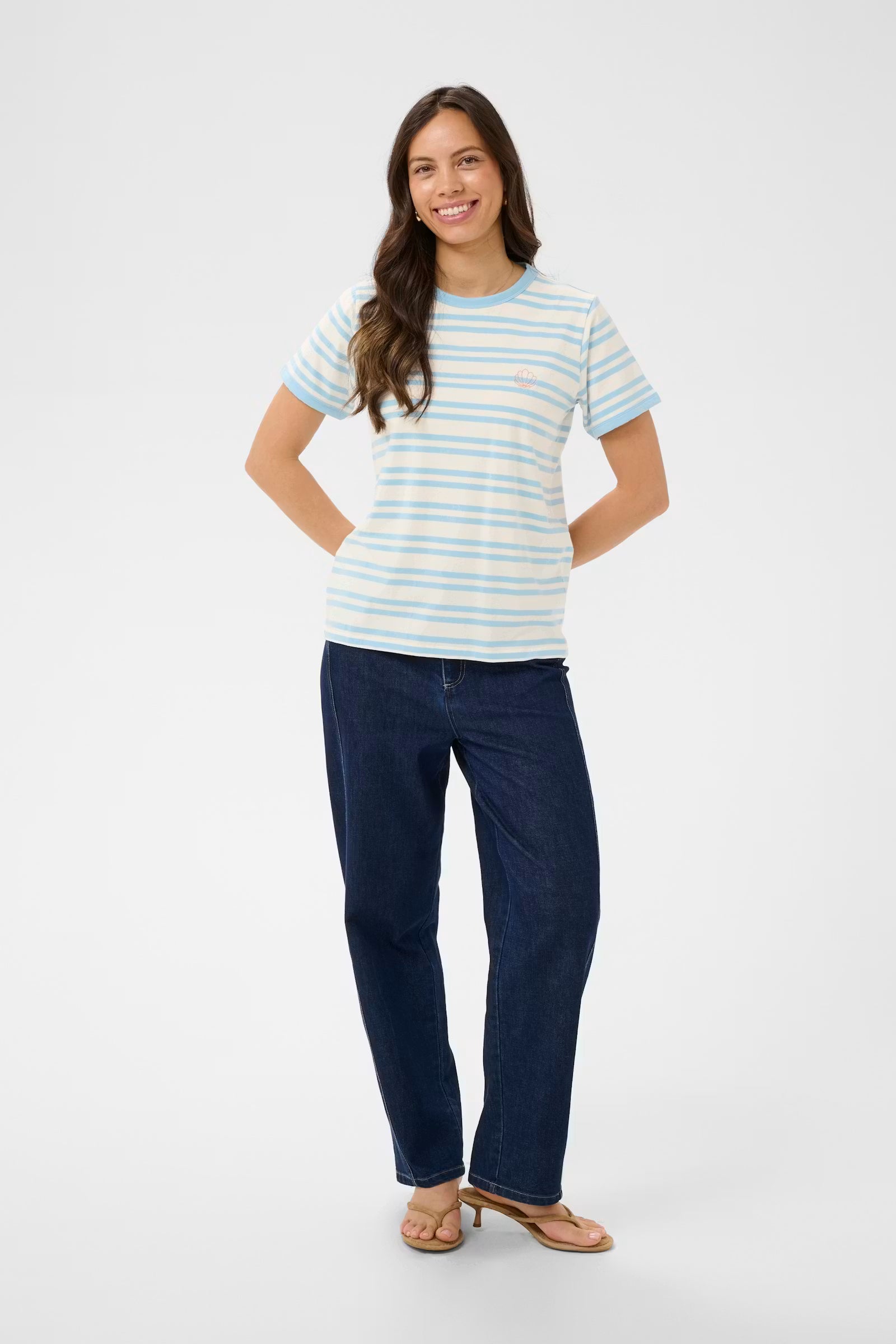 Saint Tropez- Renalda T-shirt in Cerulean