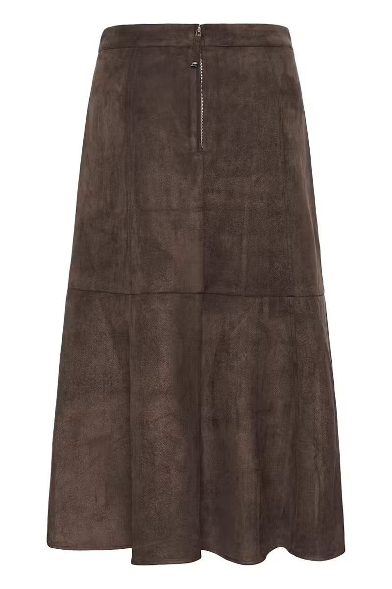 Saint Tropez- Shadow Maxi Skirt in Chocolate Brown