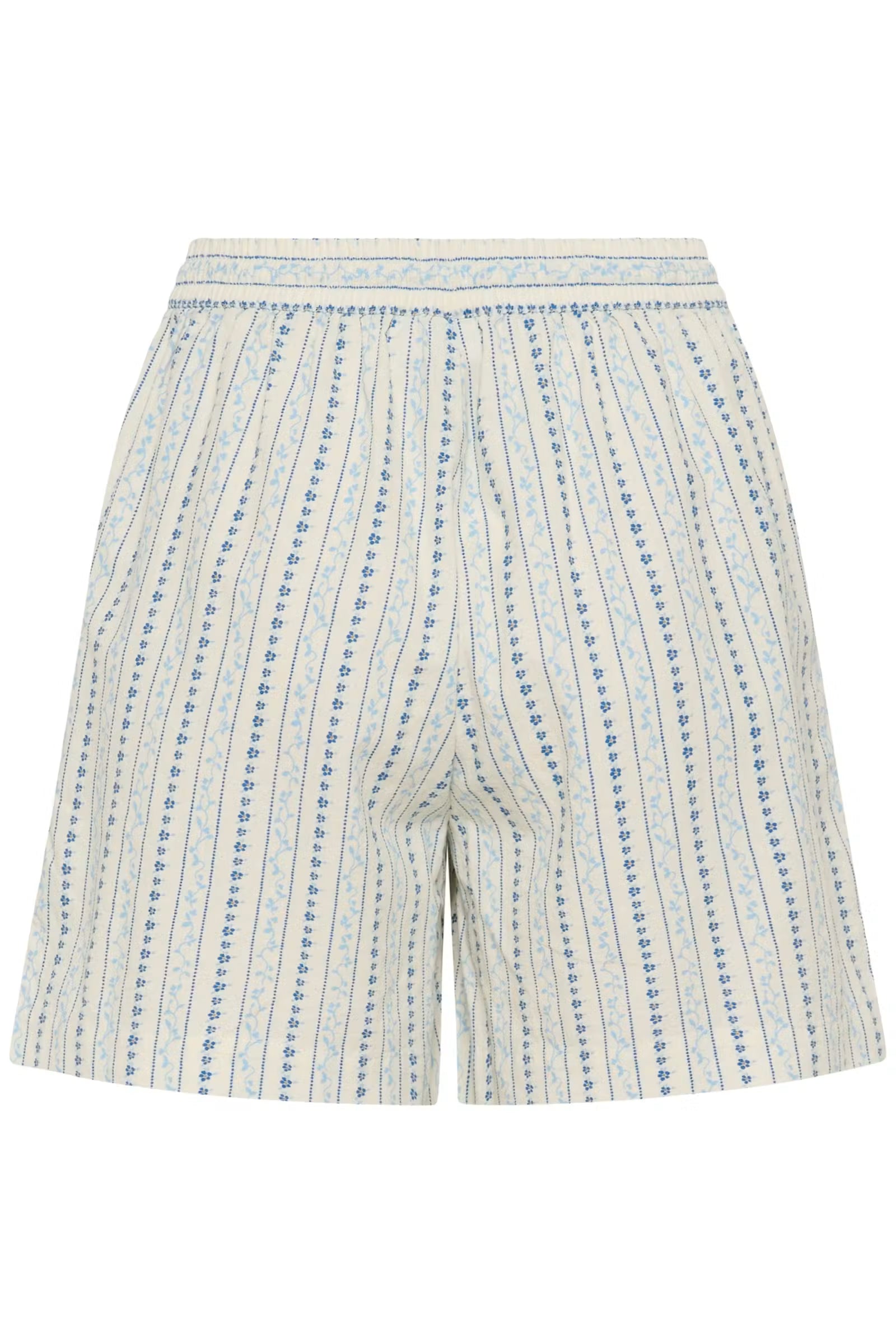 Saint Tropez- Raja Shorts in Ice Vallarta Flower Stripes