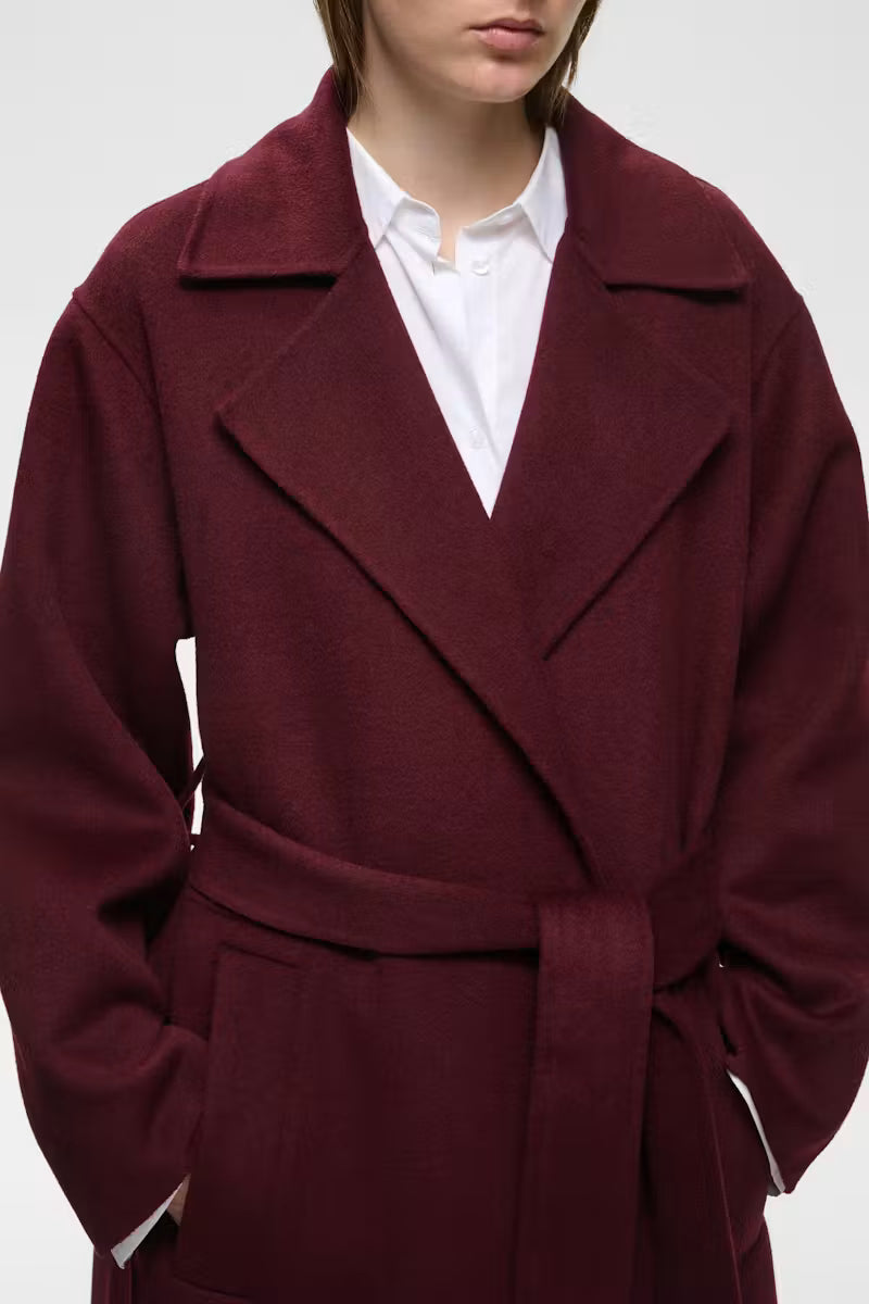 InWear- Zilla Wool Coat in Zinfandel