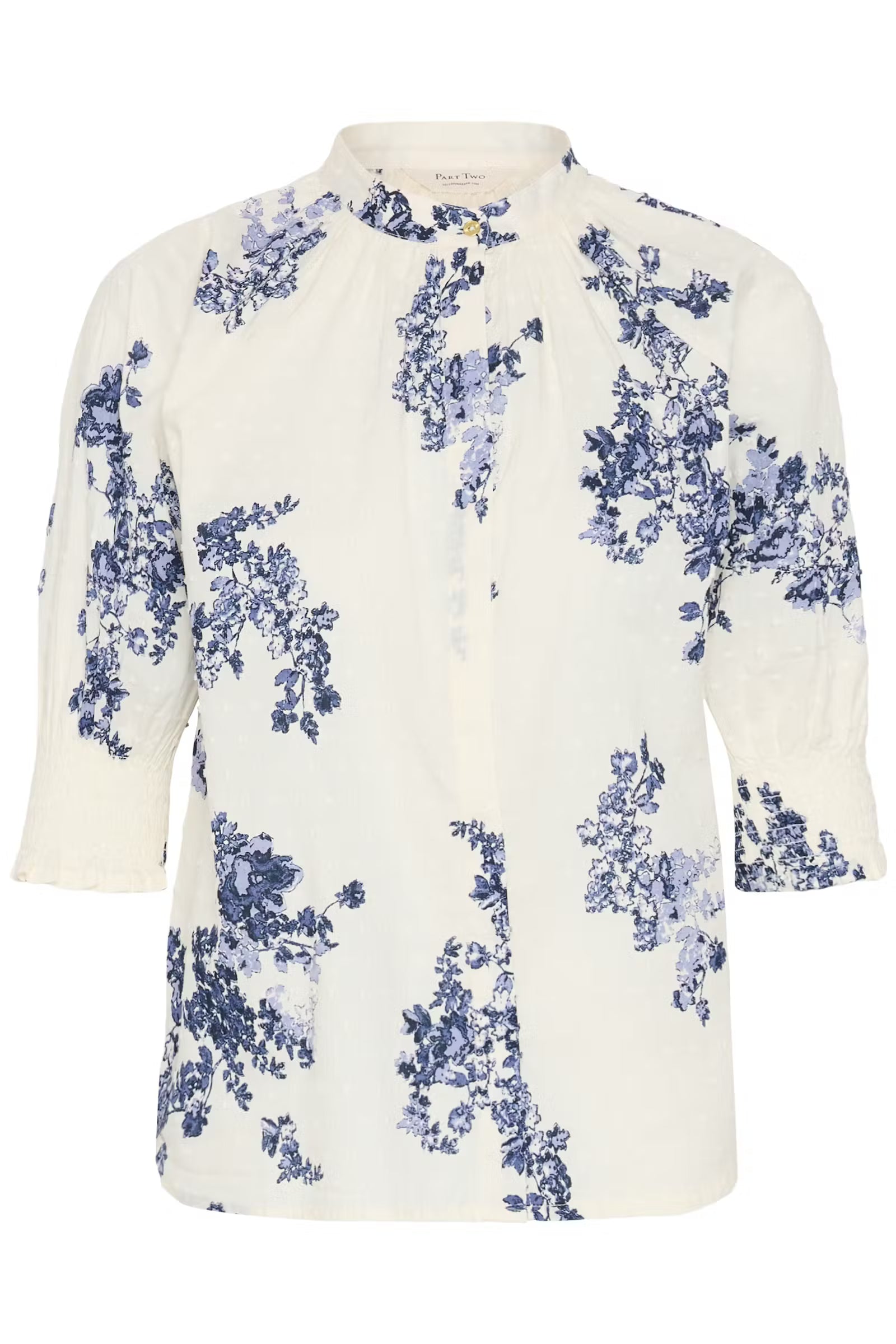 Part two- Almeras Blouse in  Blue Shadow Flower Print