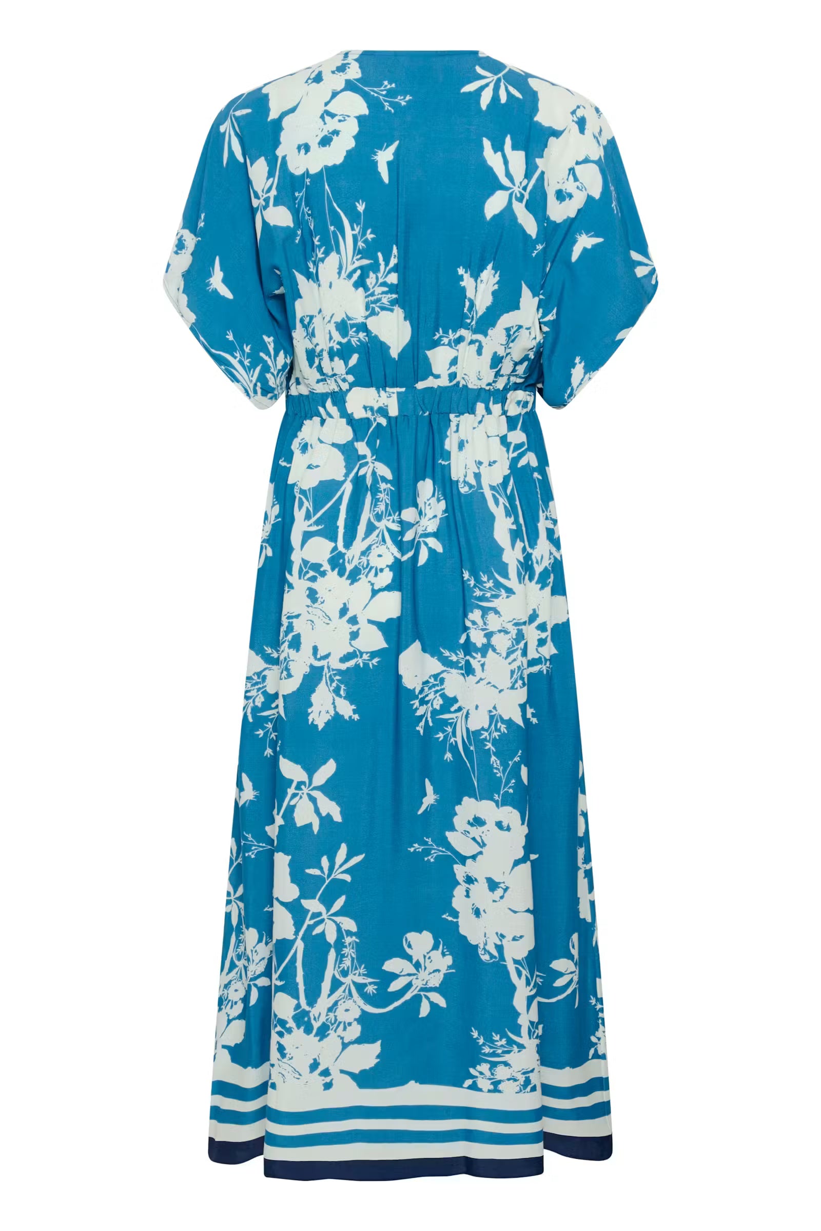 Saint Tropez- Rasheda Dress in Vallarta Blue Flower Bouquet