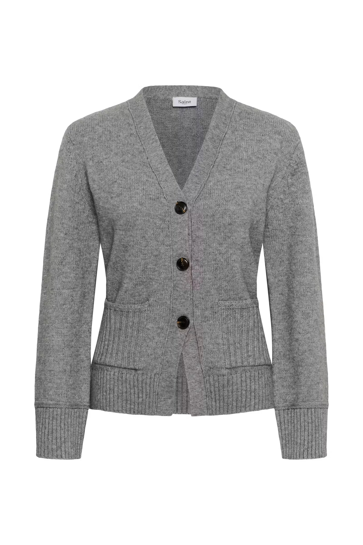 Saint Tropez- Theresa Cardigan in Mist Grey Melange