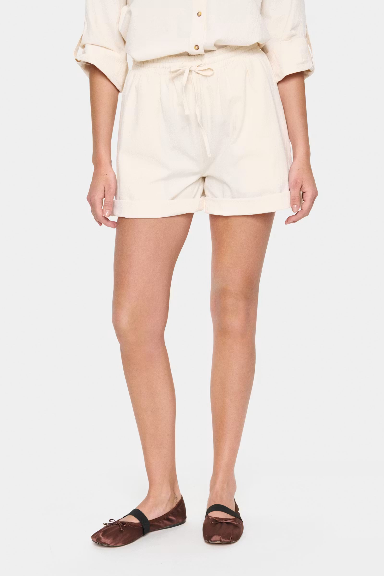 Saint Tropez- Zalinda Shorts in Skyway Ice White