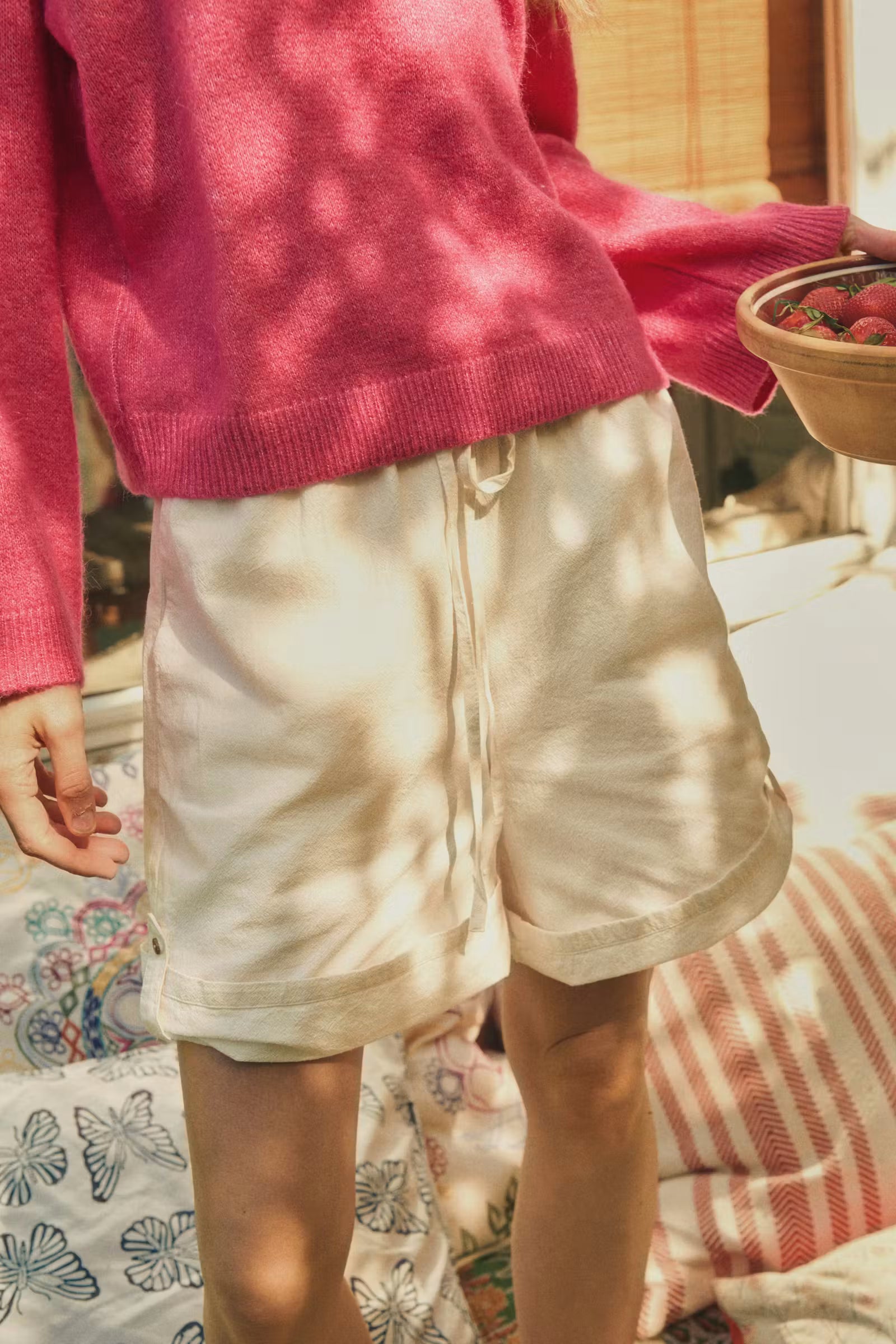 Saint Tropez- Zalinda Shorts in Skyway Ice White