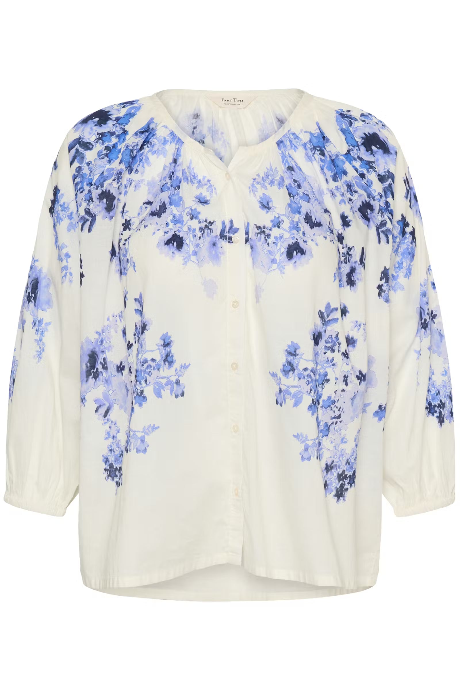 Part two- Alexi Blouse in Blue Shadow Flower Print