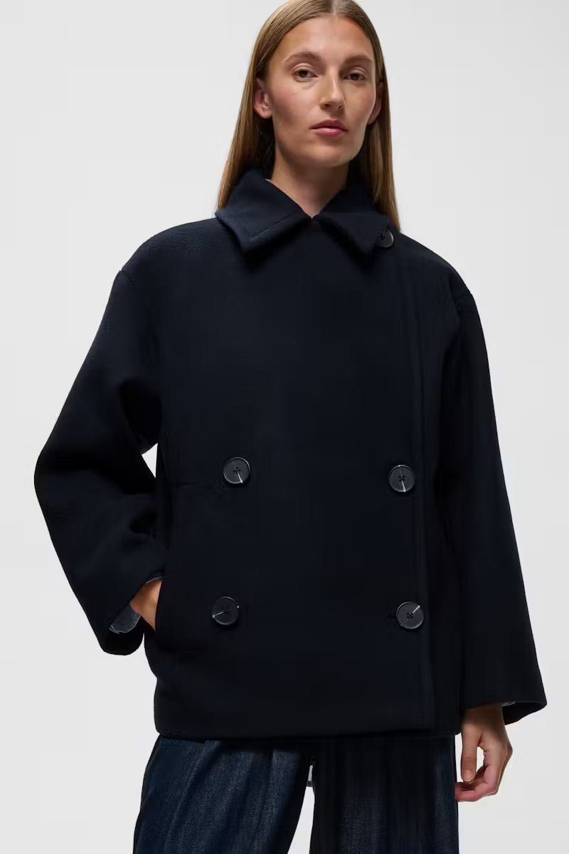InWear- Zorah Wool Coat in Marine Blue