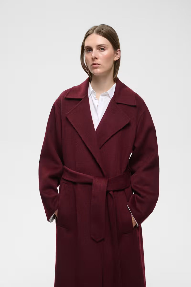 InWear- Zilla Wool Coat in Zinfandel