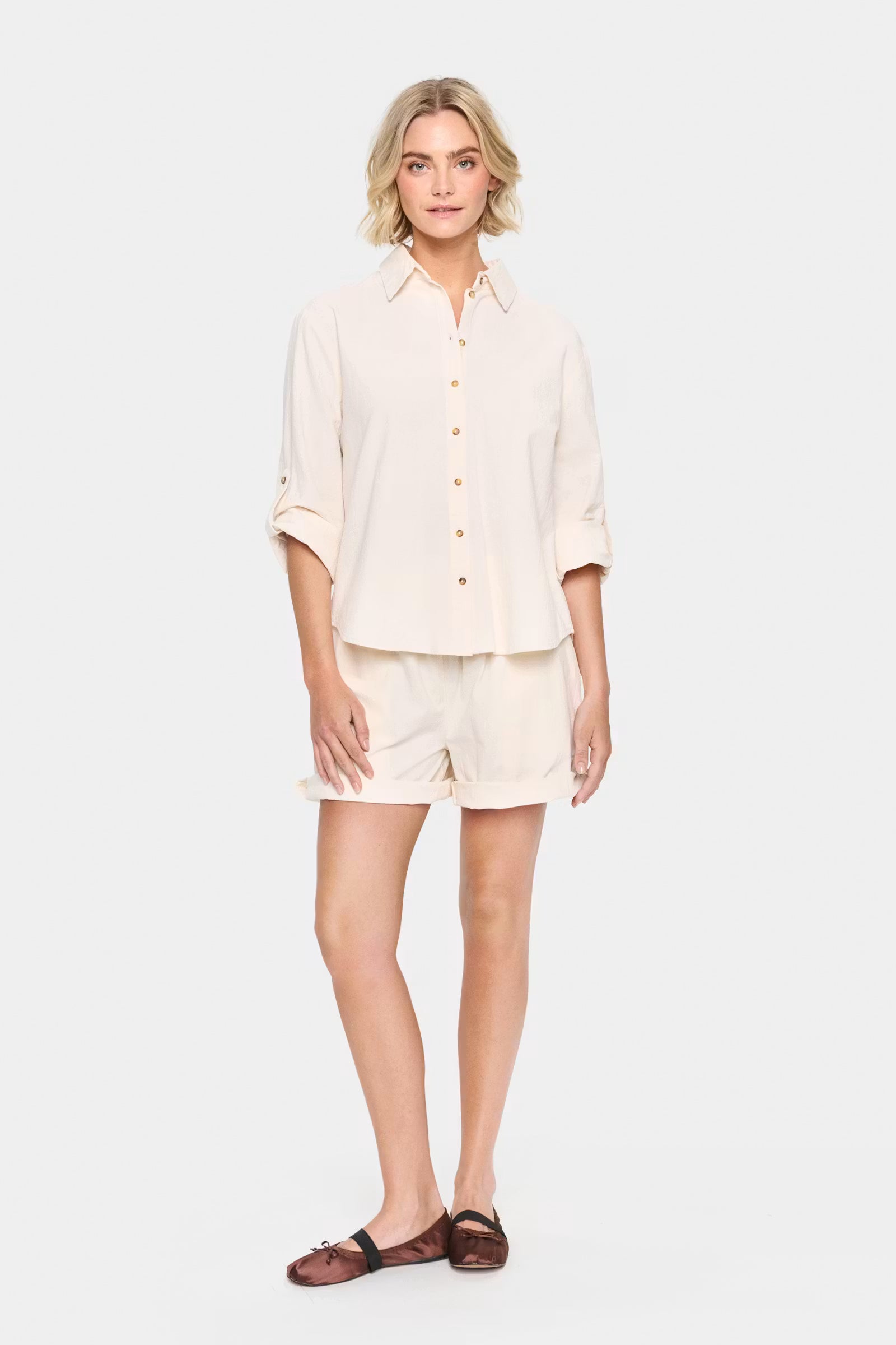 Saint Tropez- Zalinda Blouse in Ice White