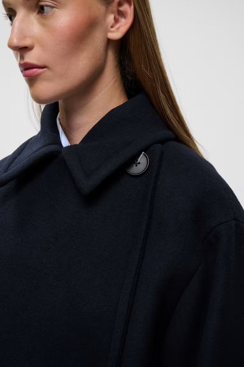 InWear- Zorah Wool Coat in Marine Blue