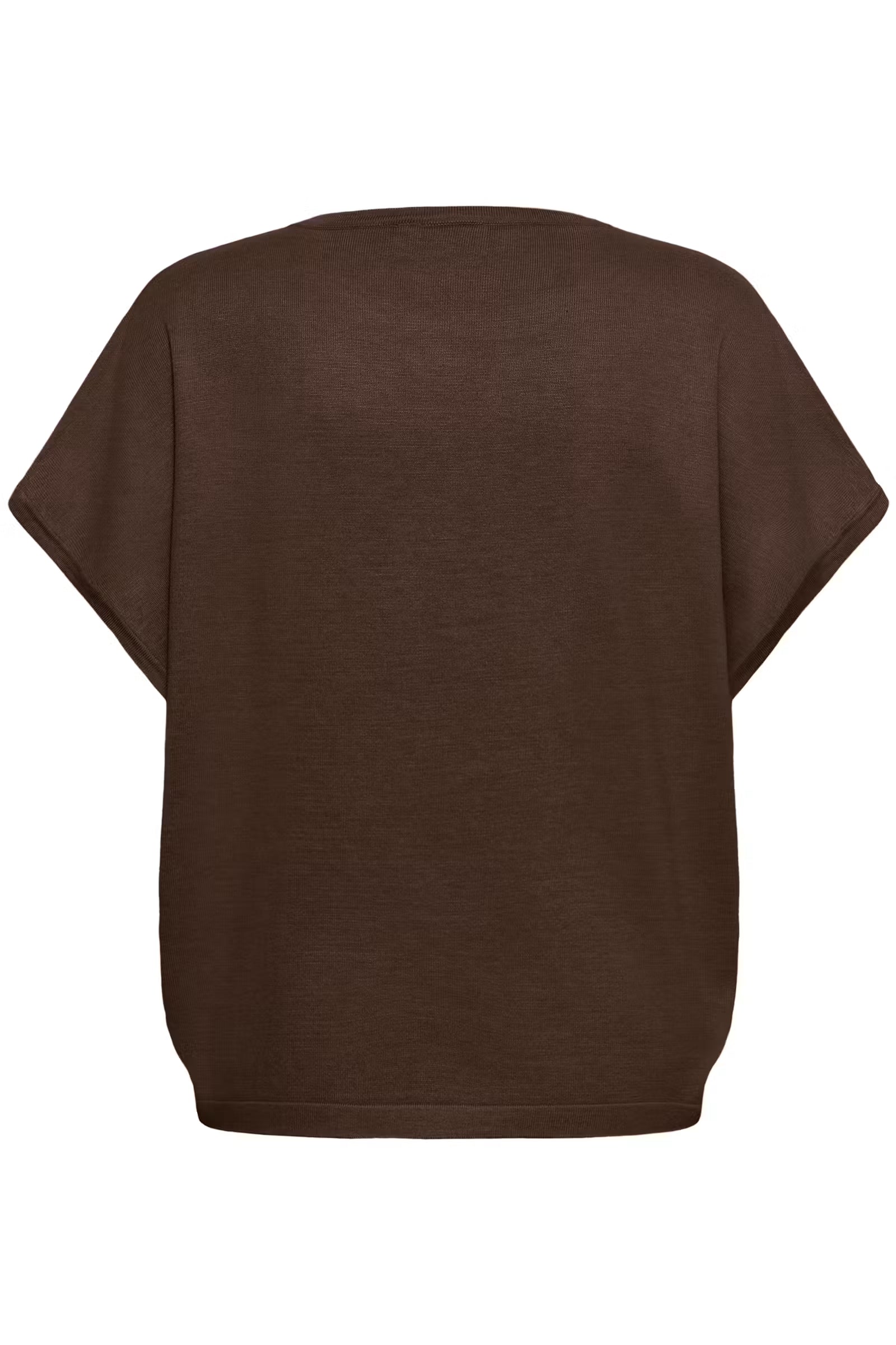 Saint Tropez- Mila Drop Shoulder Pullover in Fondue Fudge