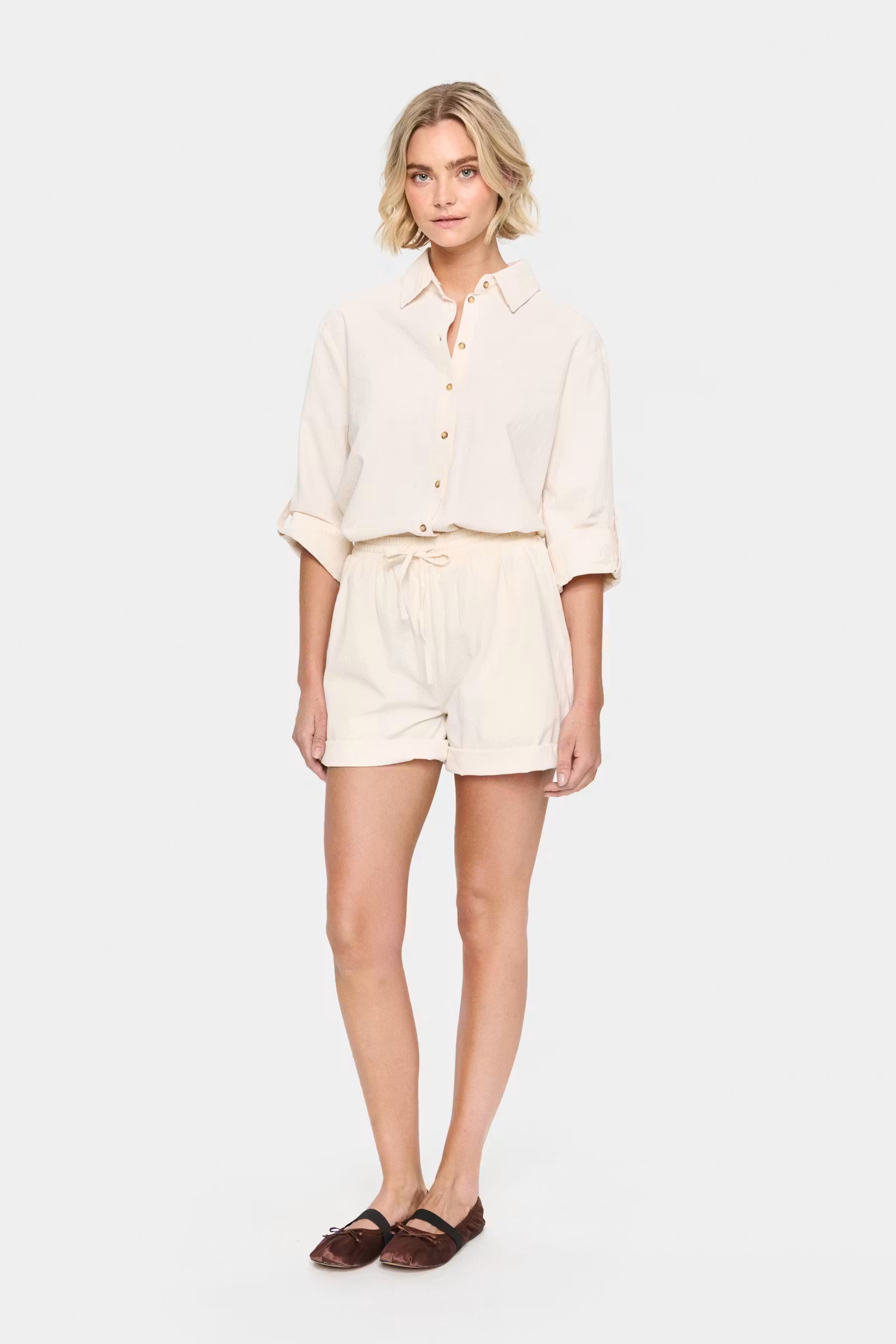 Saint Tropez- Zalinda Shorts in Skyway Ice White