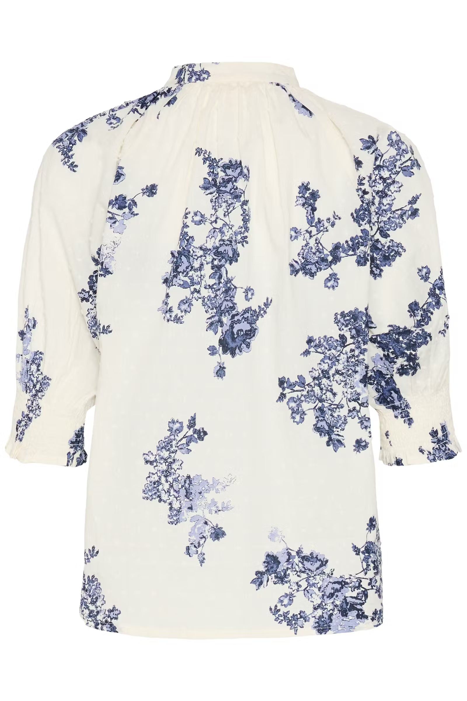 Part two- Almeras Blouse in  Blue Shadow Flower Print