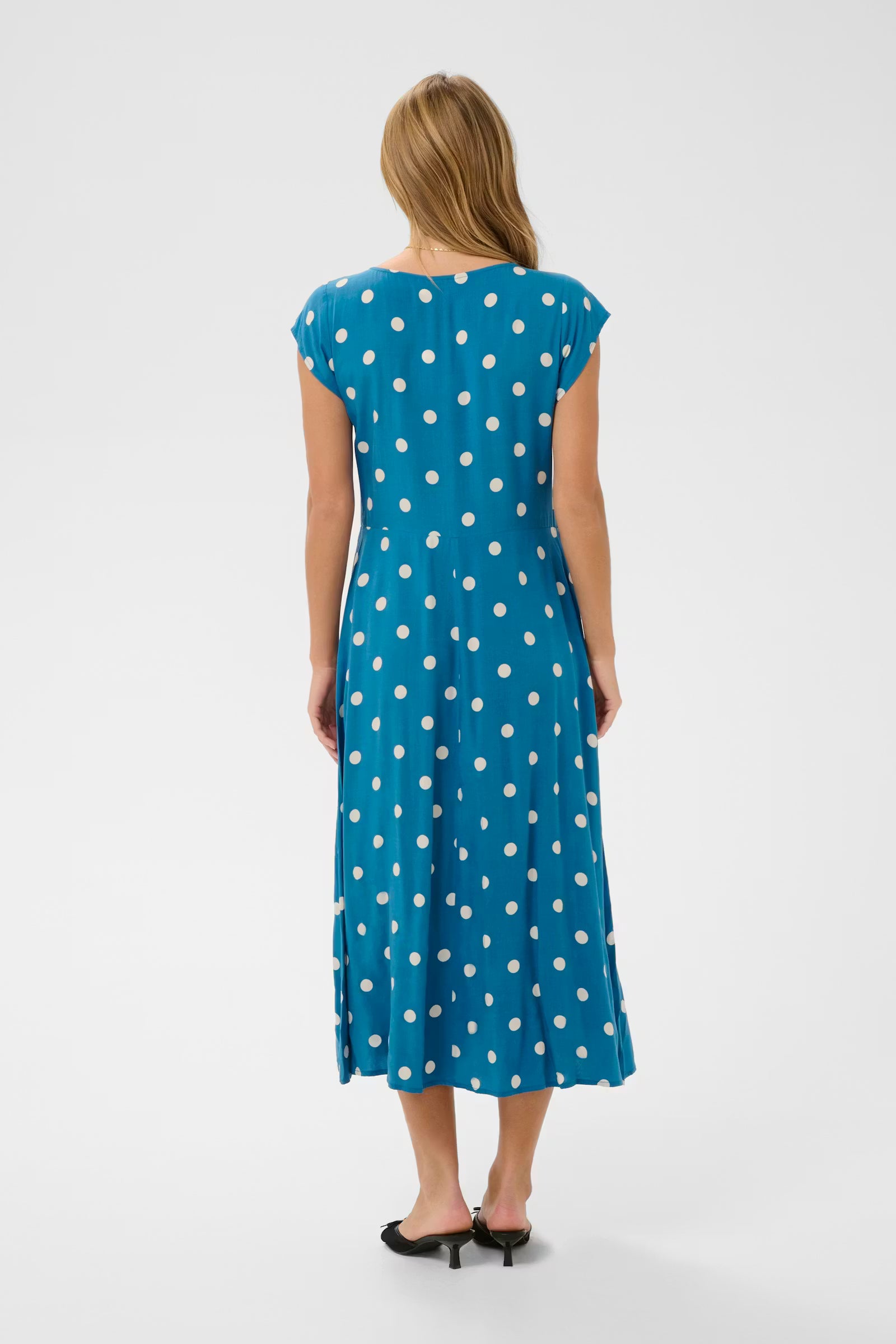 Saint Tropez- Gisla Maxi Dress in  Blue Turtledove Dot