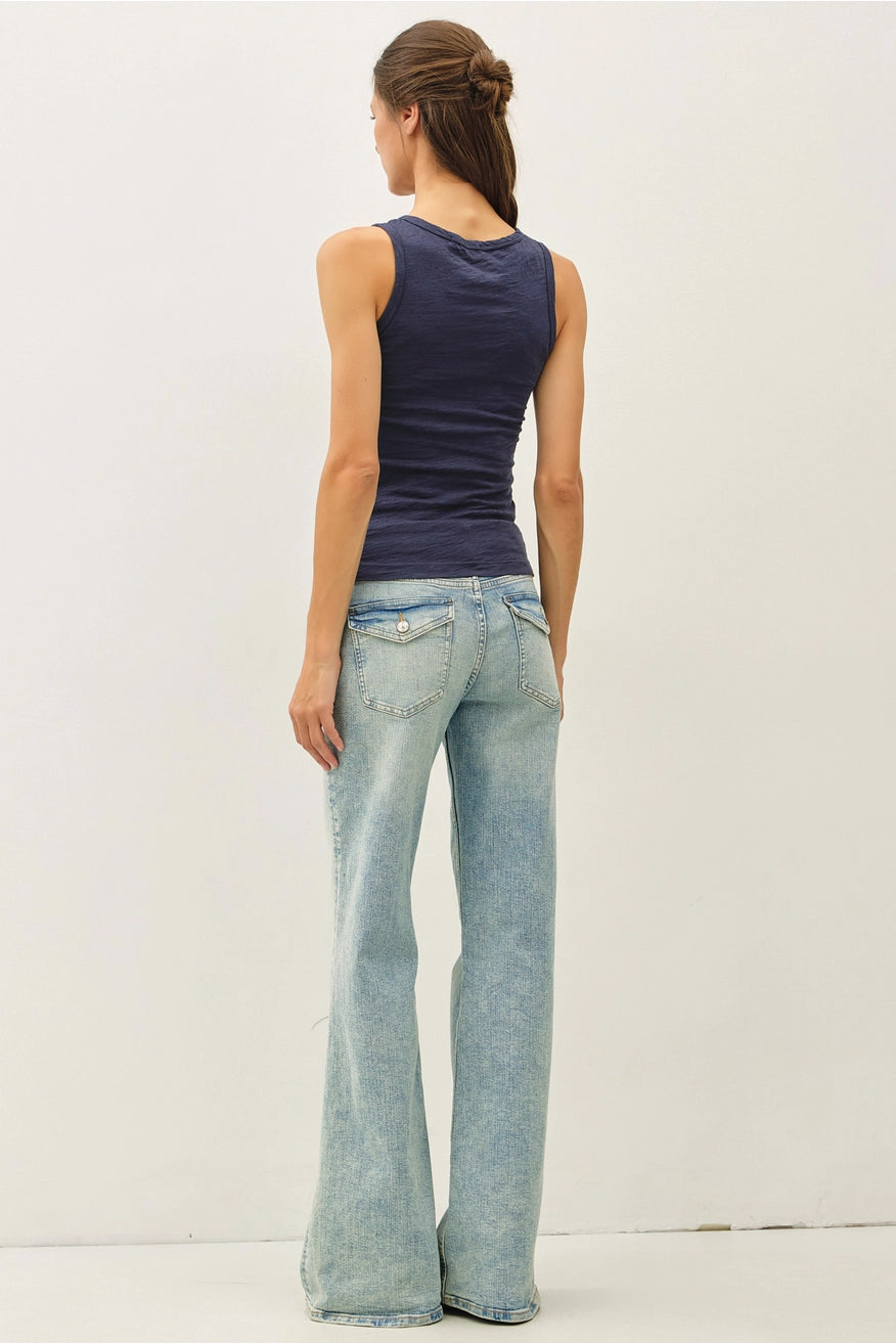 Be Cool - Garment Dyed Cotton Slub Tank