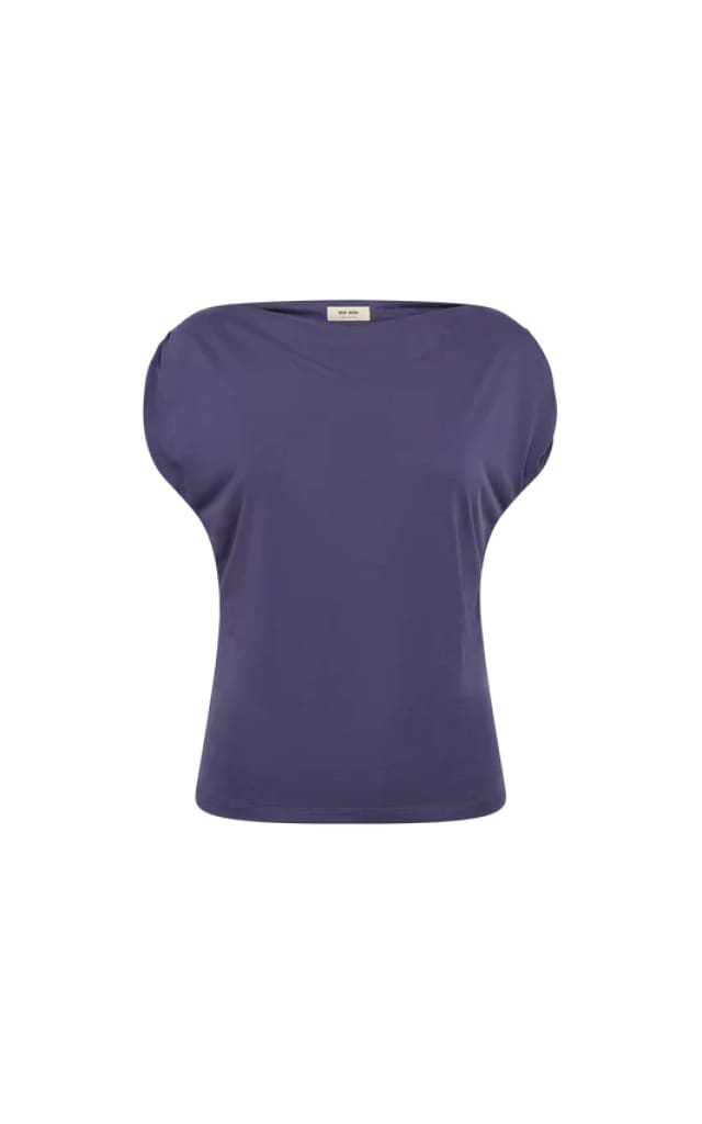 Mos Mosh- Shima Sleeveless Top in Crown Blue - T-SHIRT &