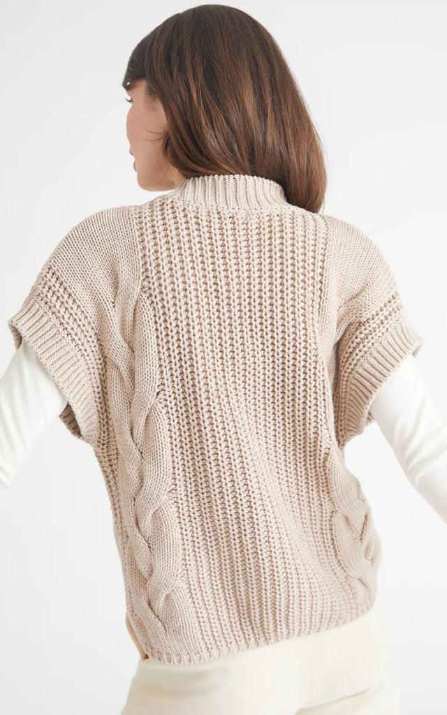 525 America- Mara Cable Vest - sweater