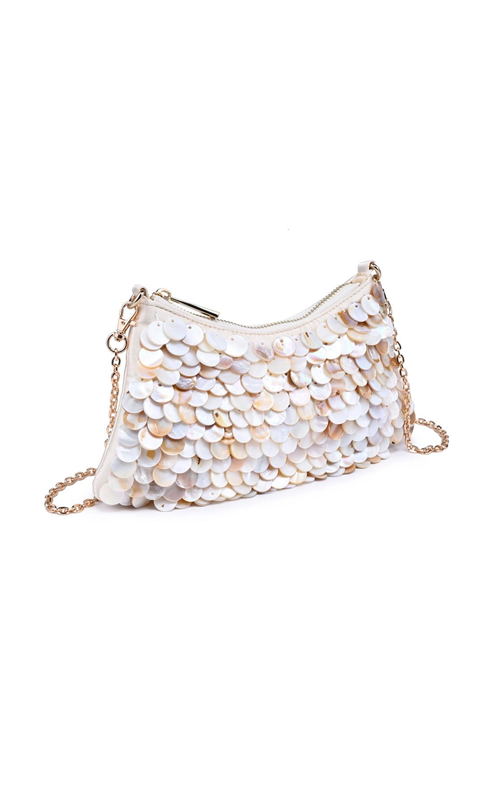 Urban Expression- Opalite Evening Bag in Ivory