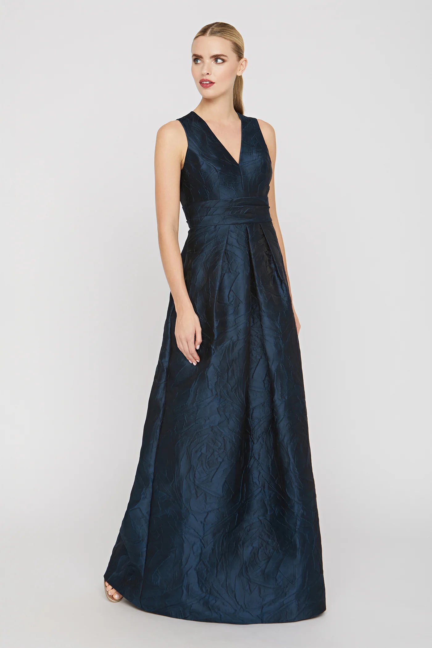 Kay Unger- Mariah Gown in Blue Opal