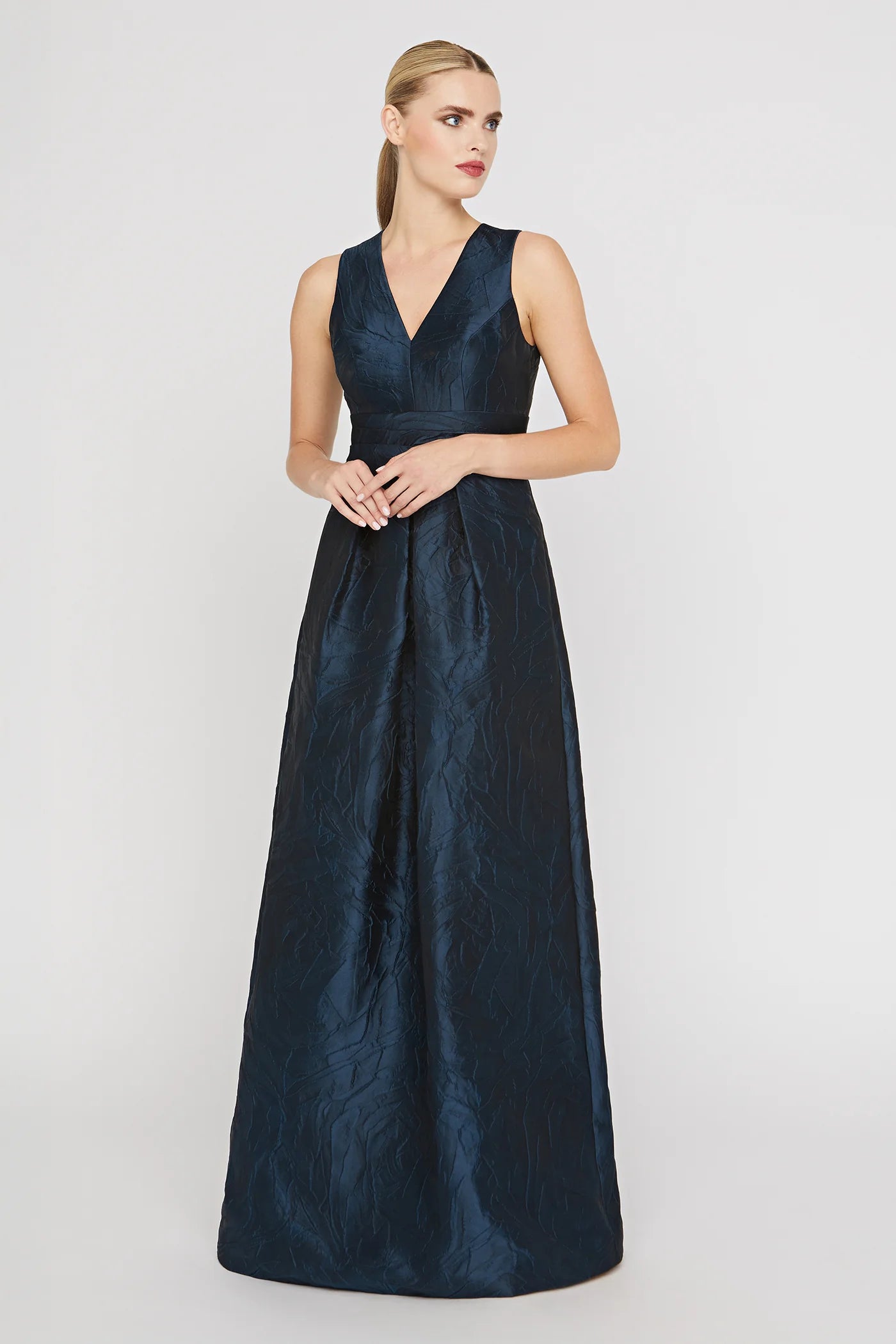 Kay Unger- Mariah Gown in Blue Opal