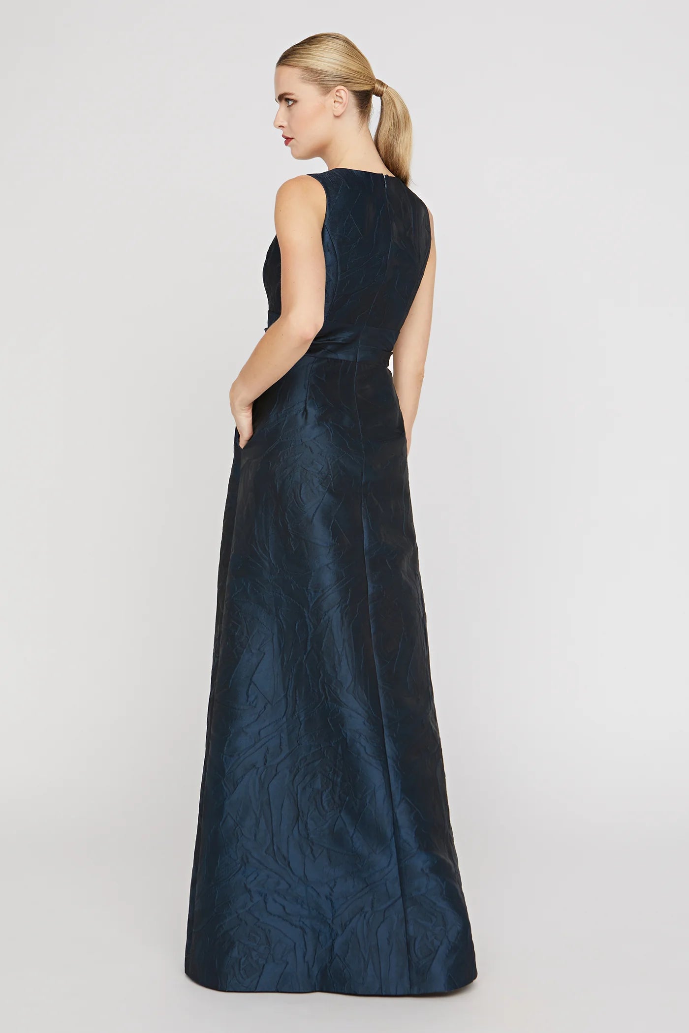 Kay Unger- Mariah Gown in Blue Opal