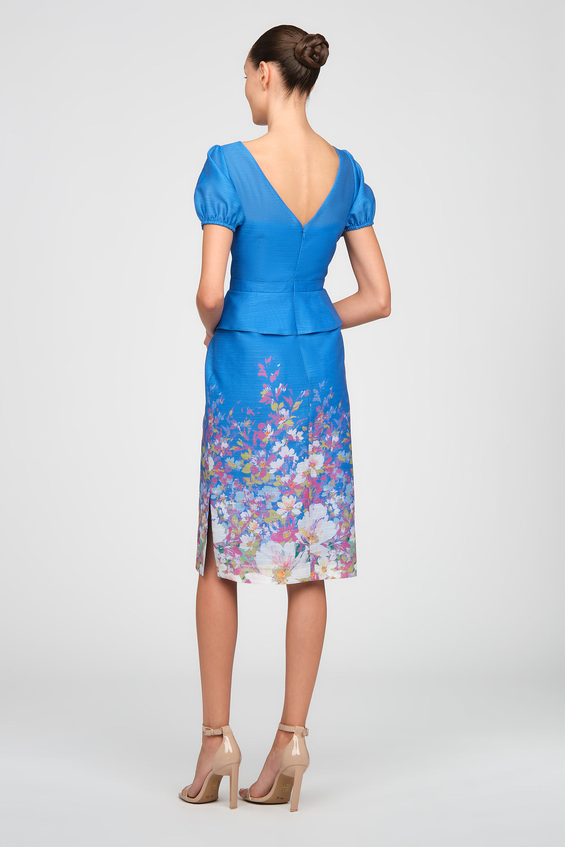 Kay Unger- Annabelle Cocktail Dress in Azure