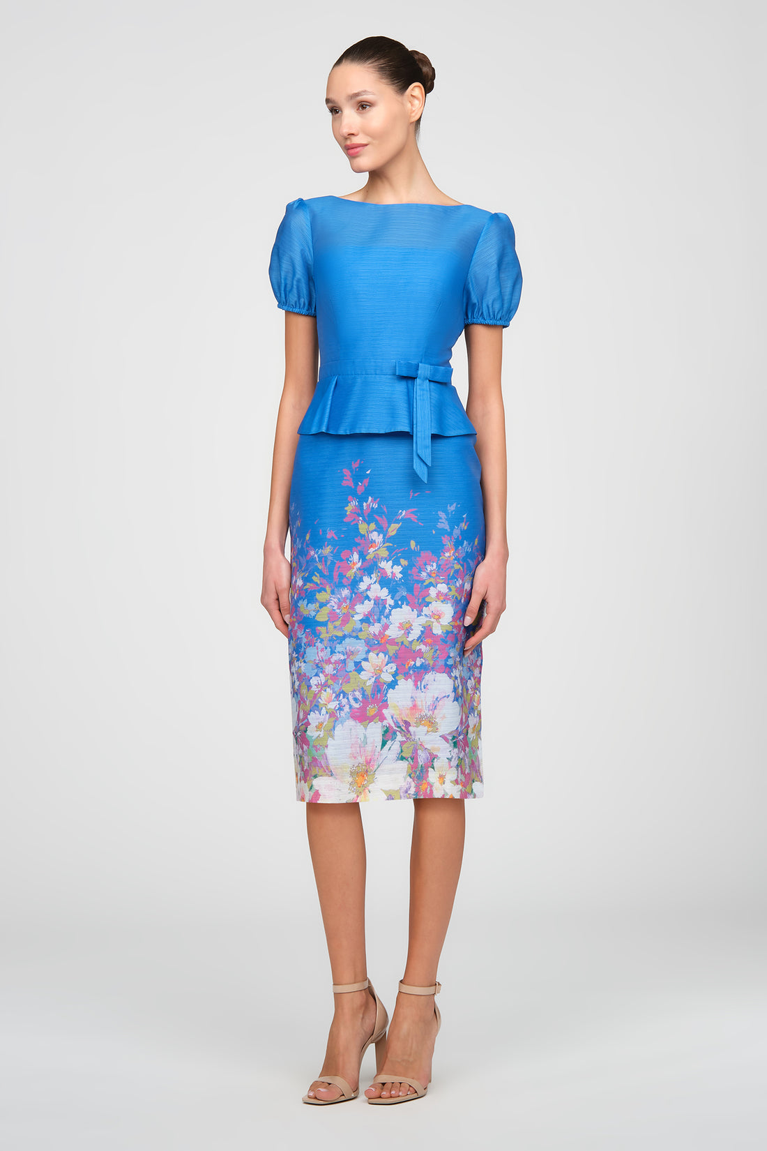Kay Unger- Annabelle Cocktail Dress in Azure