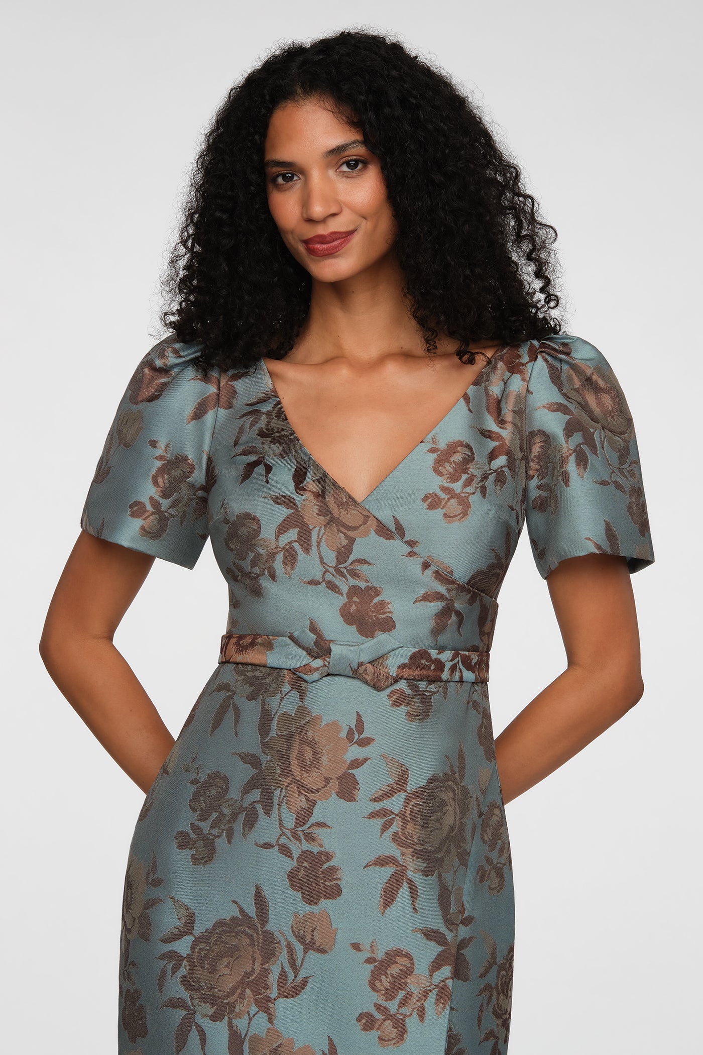 Kay Unger- Esmerelda Gown in Dark Pecan