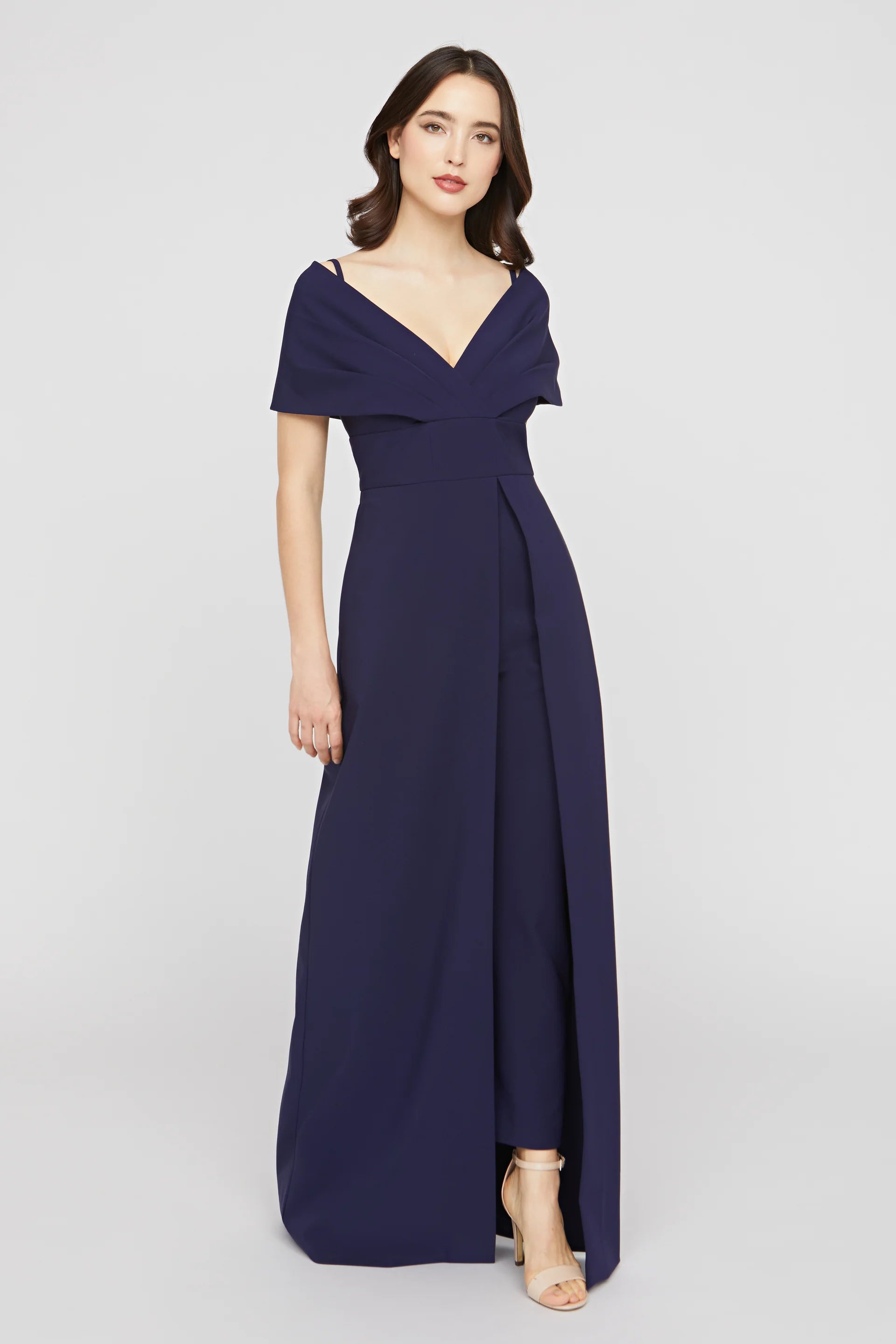 Kay Unger- Irelyn Walk Thru Jumpsuit in Dark Twilight