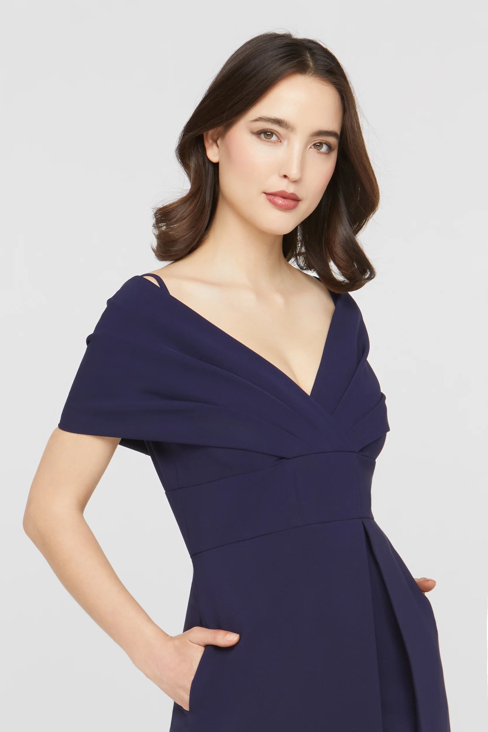 Kay Unger- Irelyn Walk Thru Jumpsuit in Dark Twilight