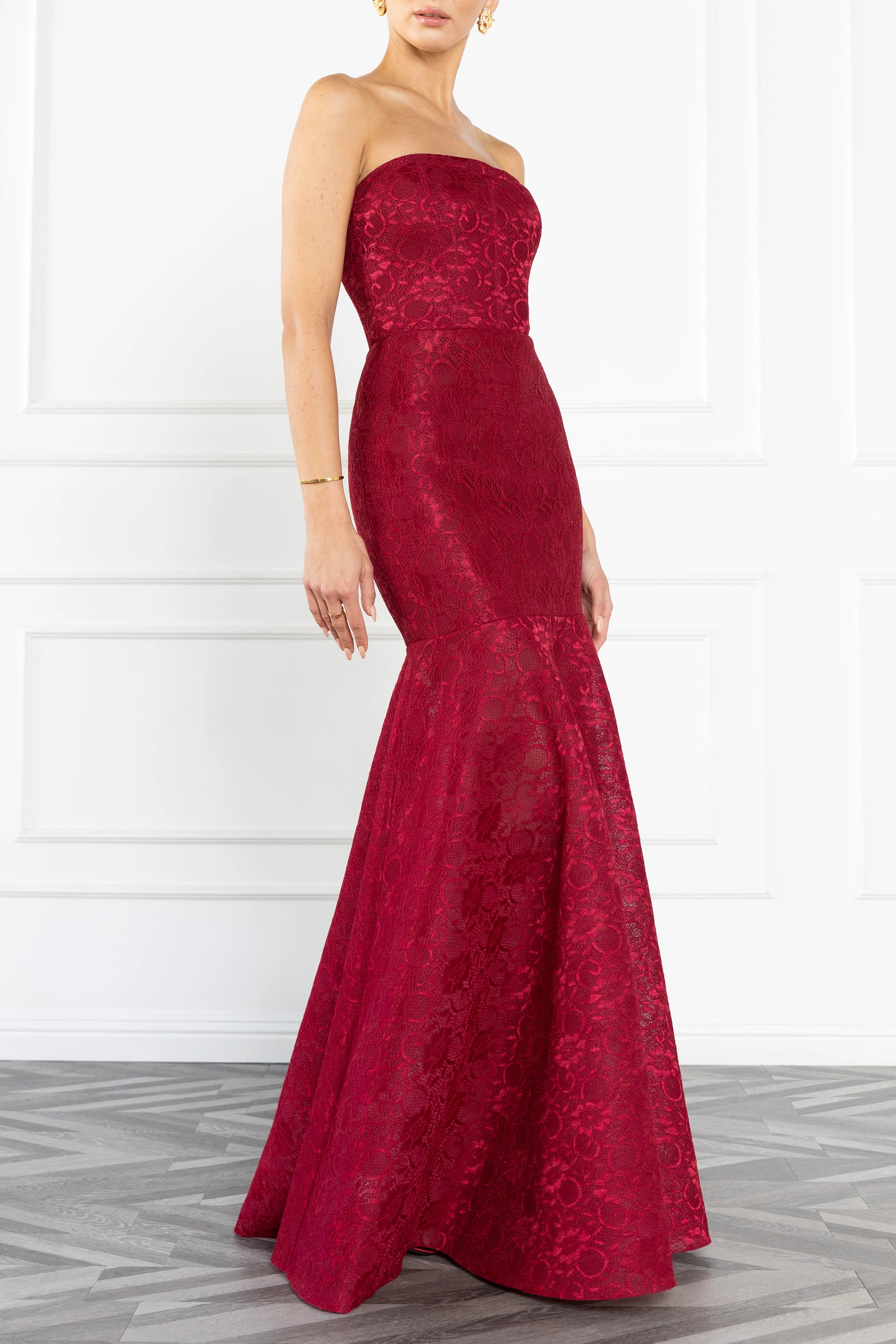 Black Halo- Kristy Gown in Rouge
