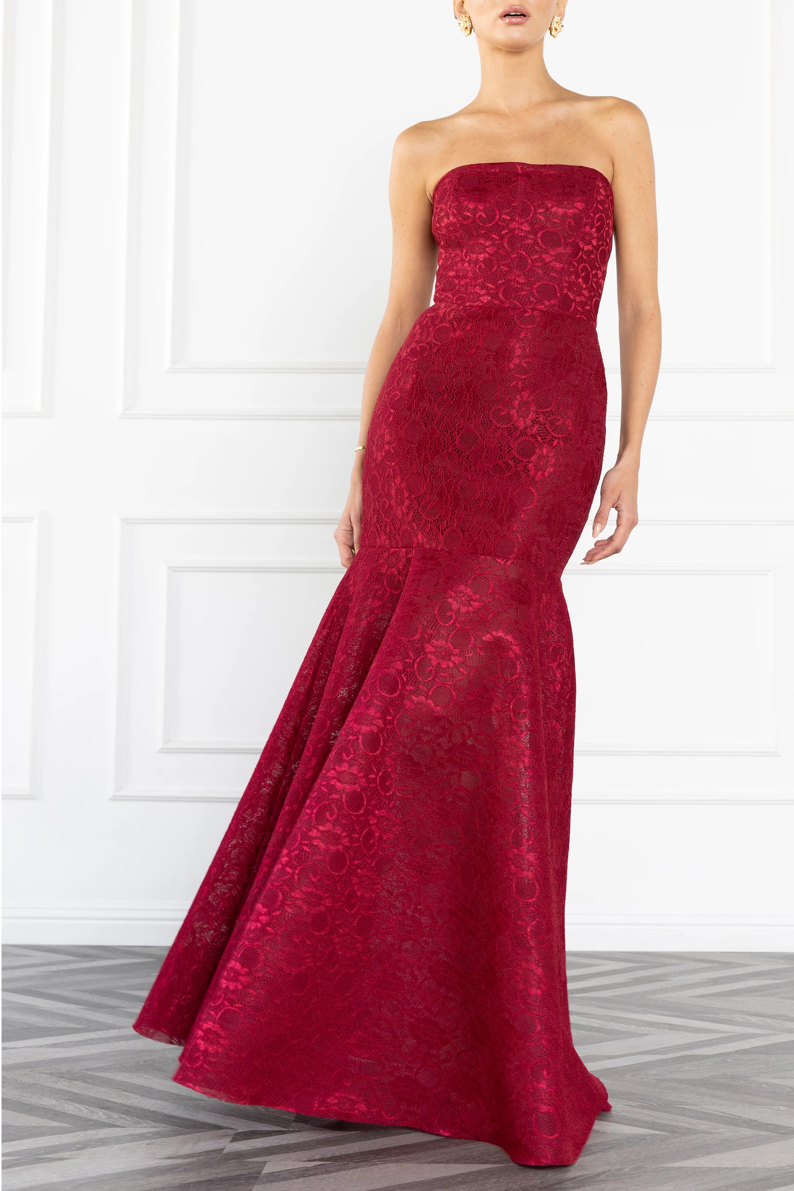 Black Halo- Kristy Gown in Rouge