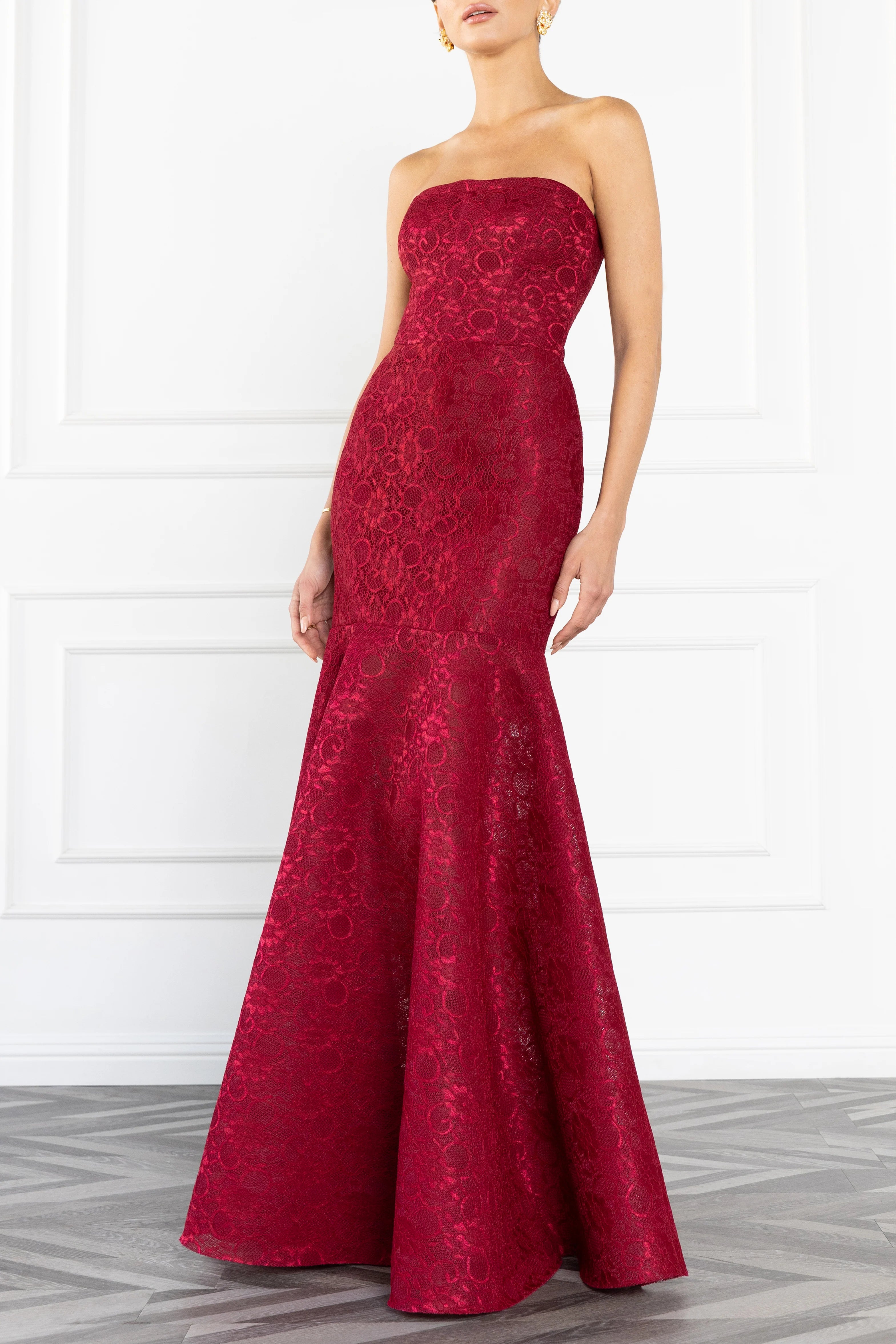 Black Halo- Kristy Gown in Rouge