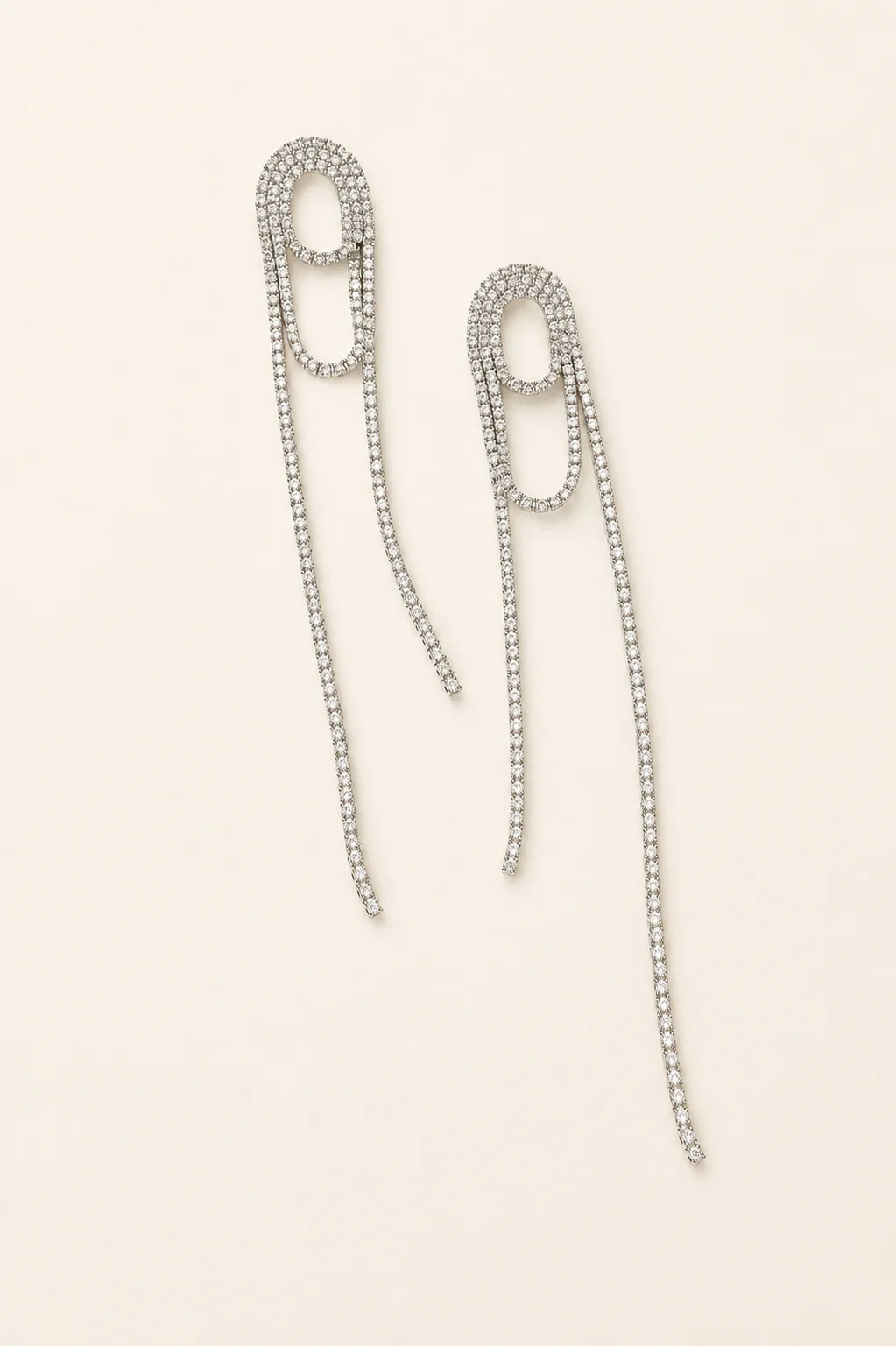 Luna + Stone- Shoulder Grazing Earrings