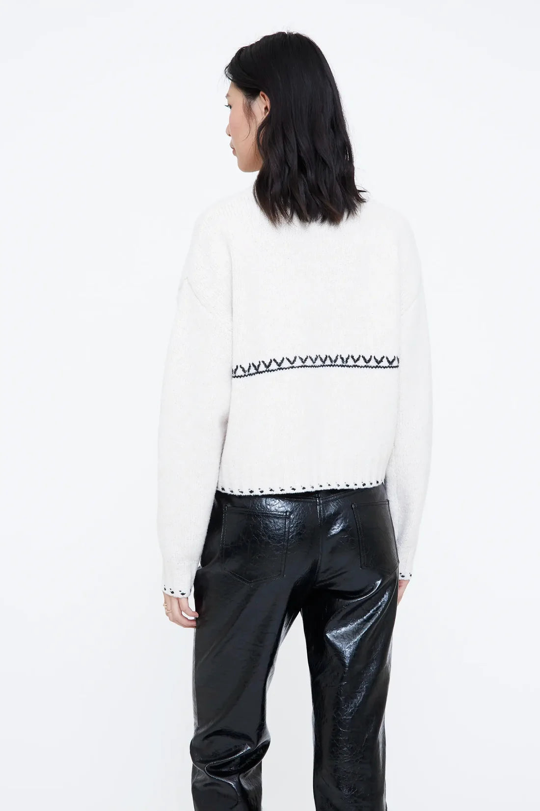 Wild Pony- Knit Jersey Jumper in Ecru
