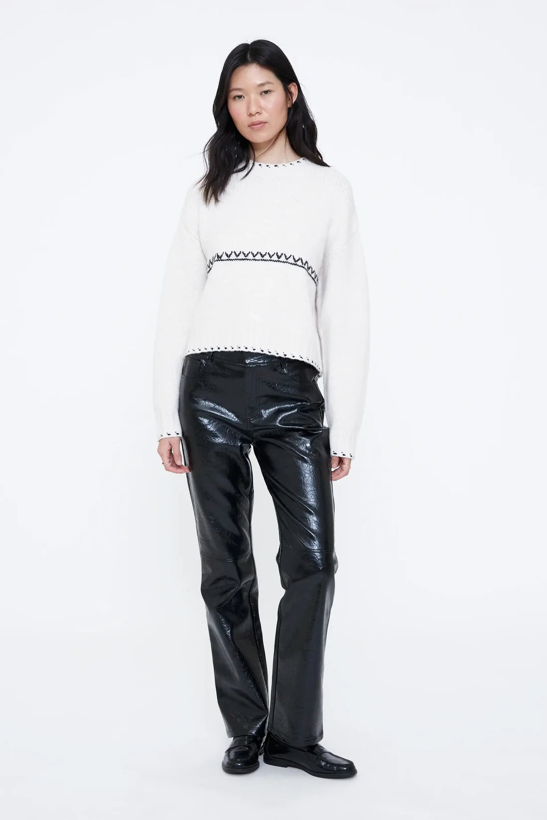 Wild Pony- Knit Jersey Jumper in Ecru