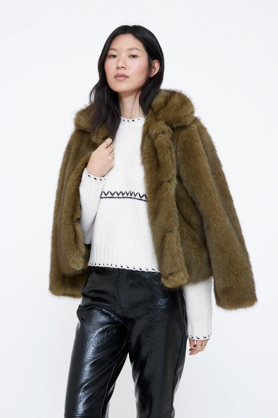 Wild Pony- Knit Jersey Jumper in Ecru