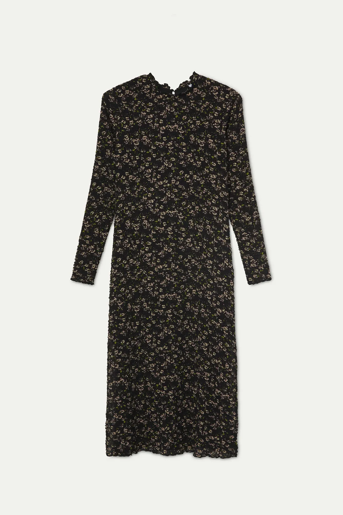 Wild Pony- Floral Print Midi Dress in Green Glow
