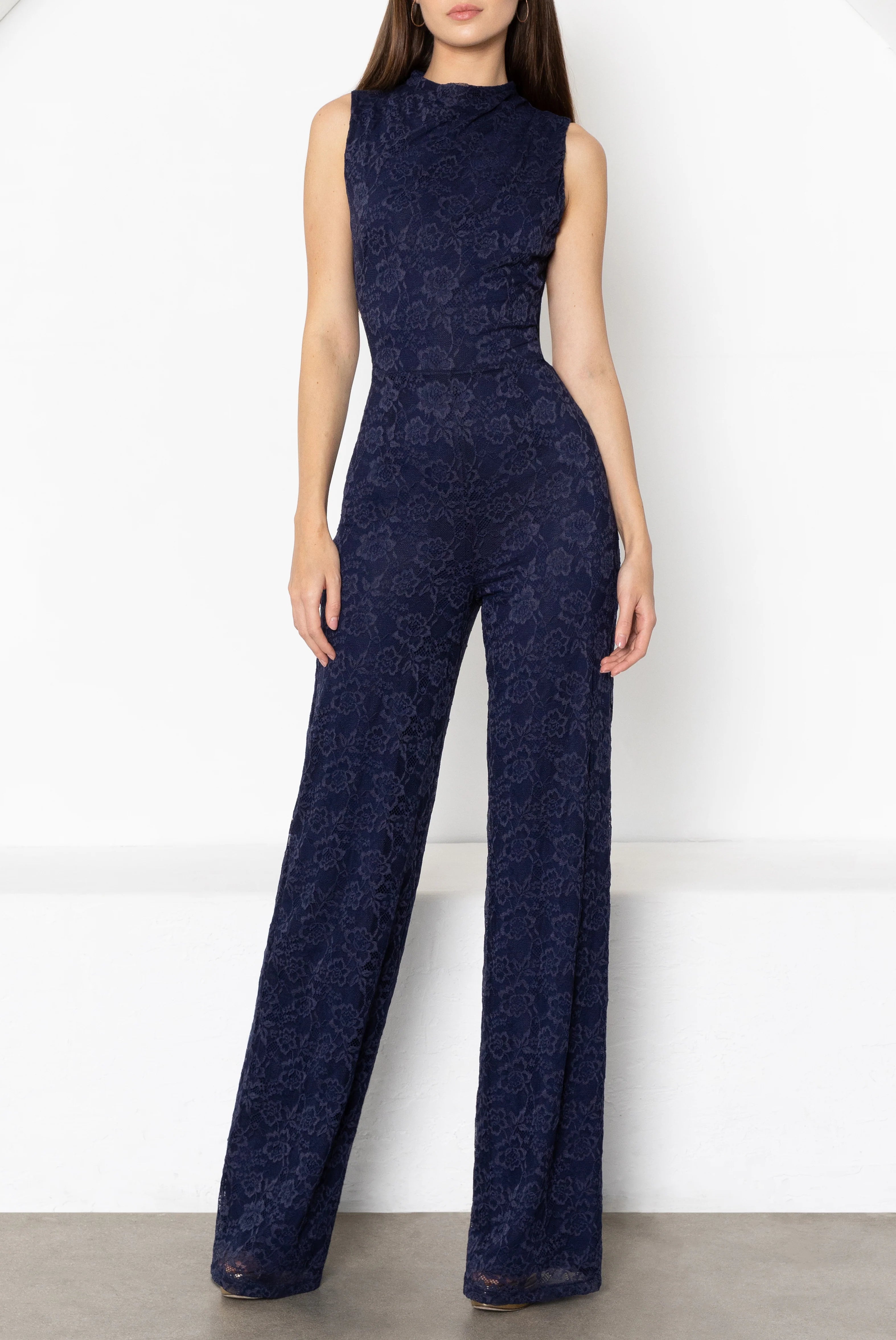Black Halo- Corrine Jumpsuit in Navy