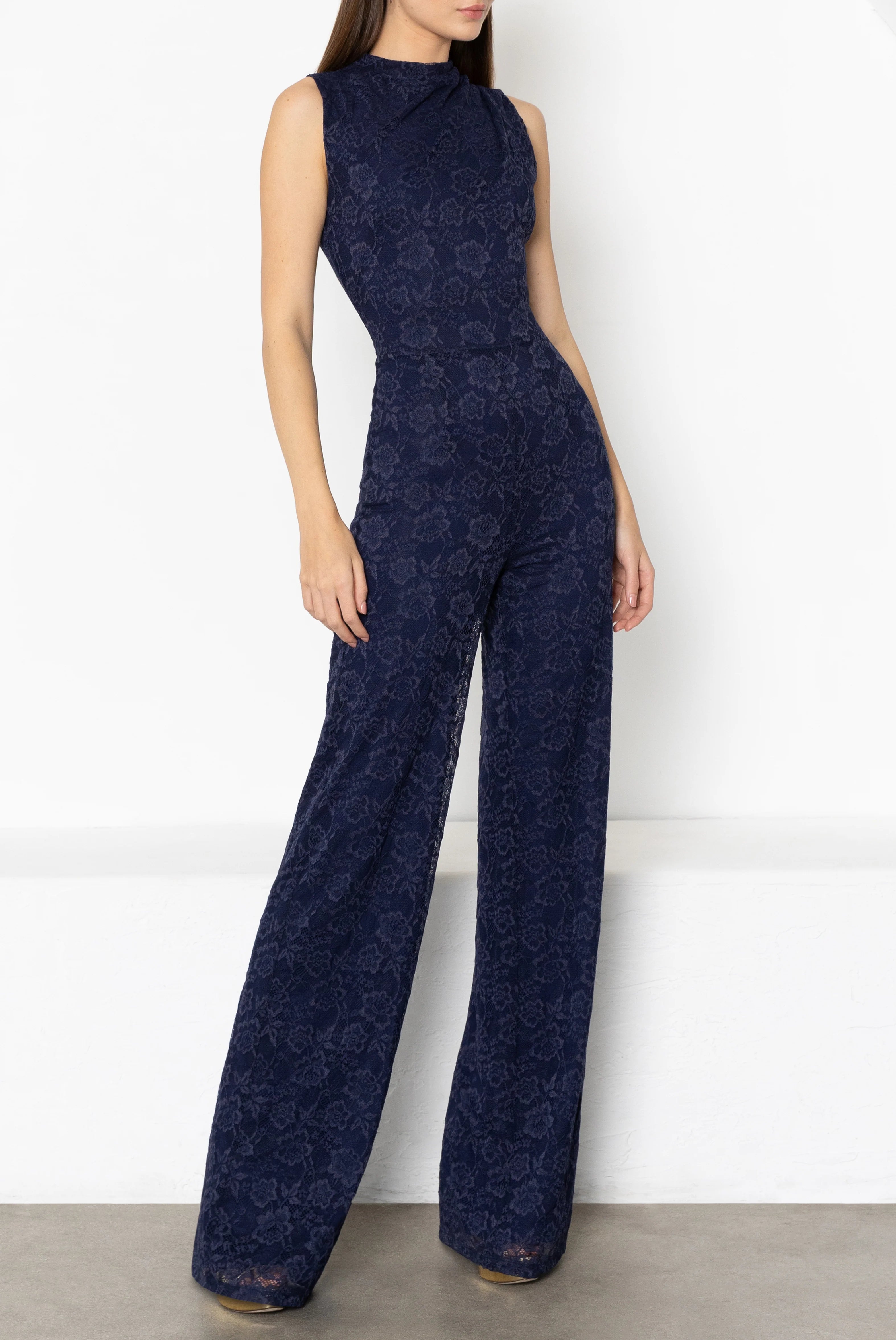 Black Halo- Corrine Jumpsuit in Navy