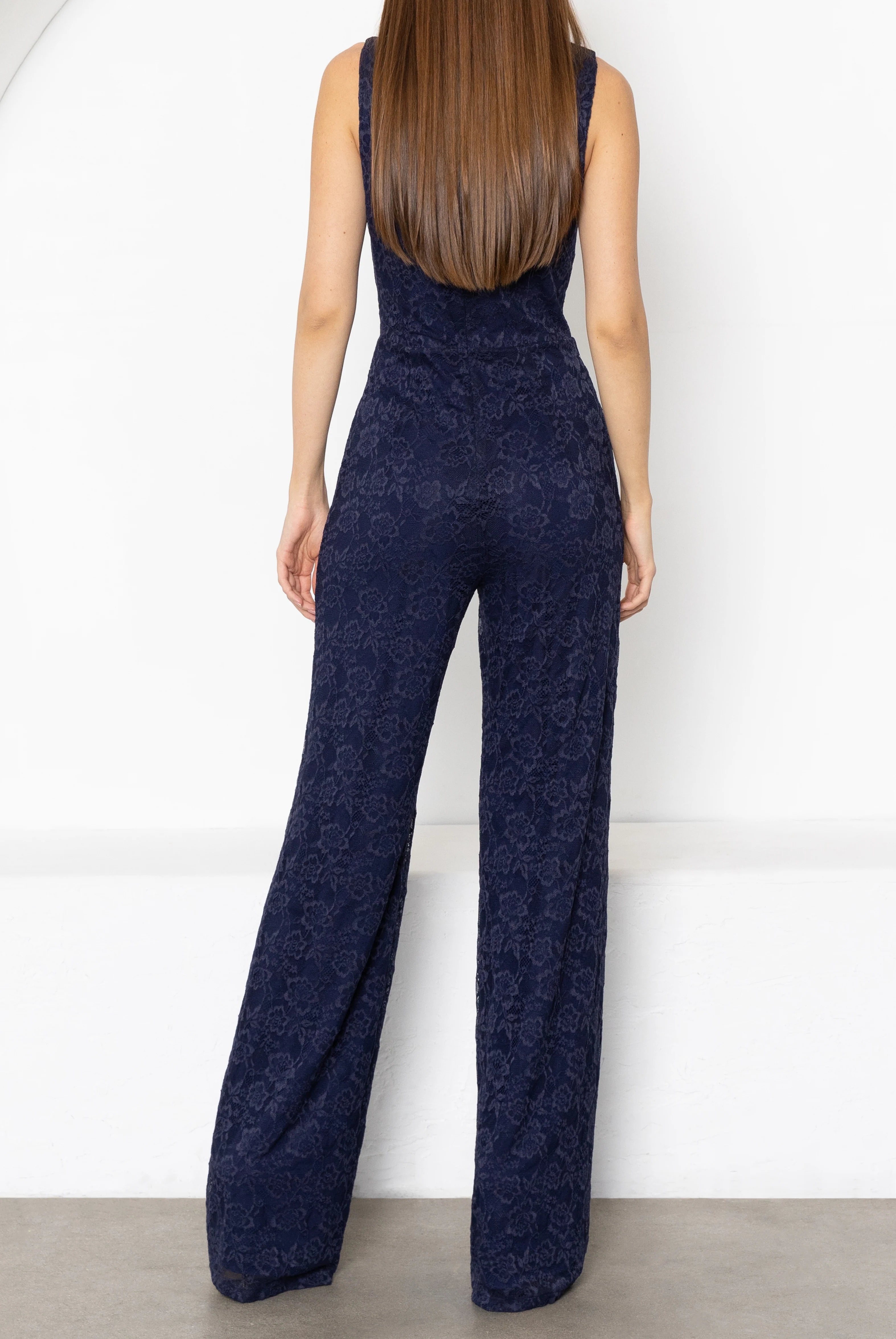 Black Halo- Corrine Jumpsuit in Navy