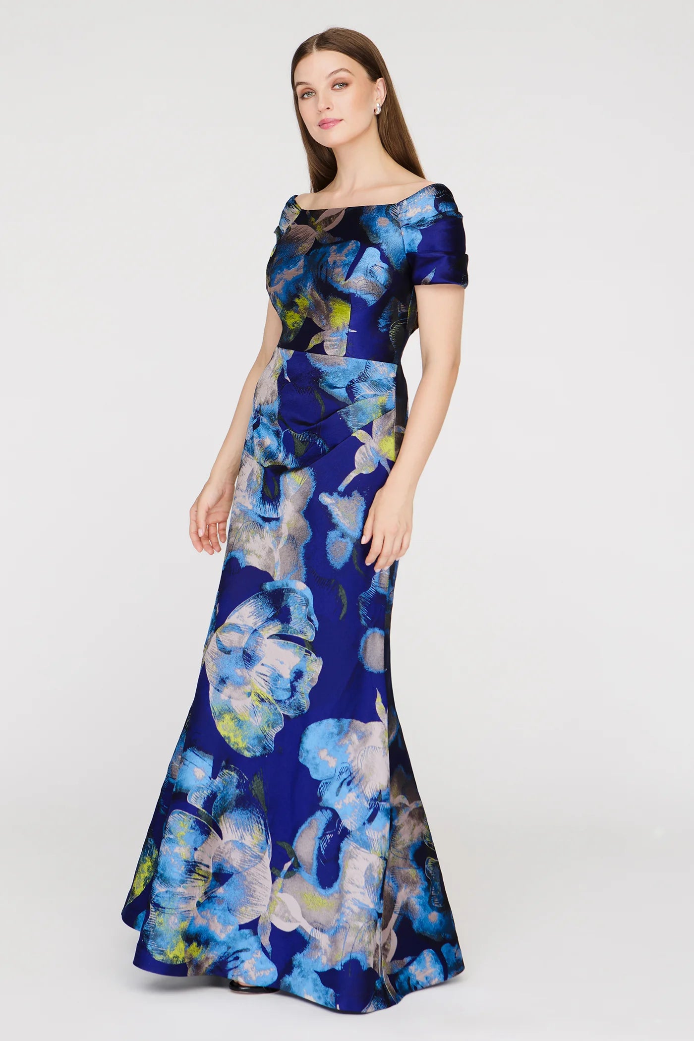 JS Collections- Eliora Mermaid Gown in Blue