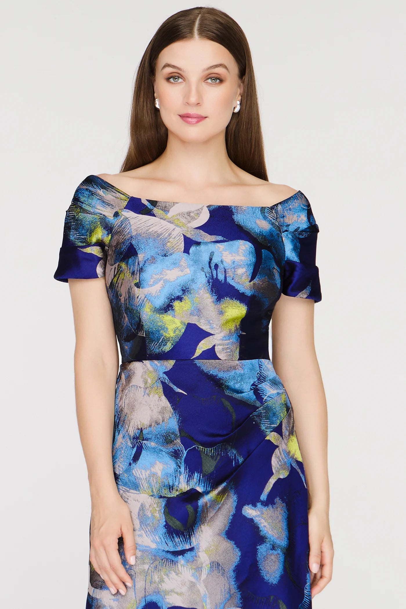 JS Collections- Eliora Mermaid Gown in Blue