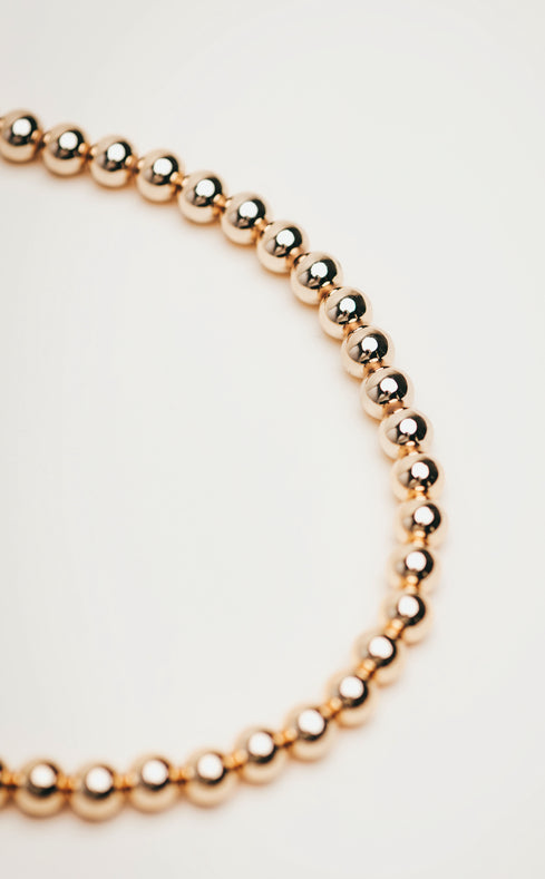 Mashni- Golden Orb Necklace