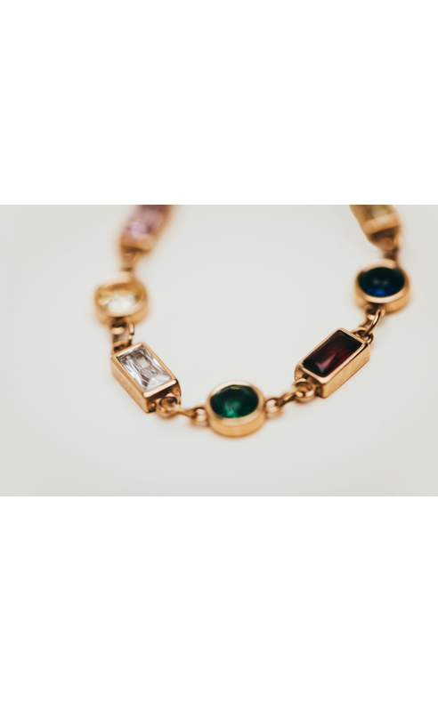 Mashni- Gemstone Pearl Necklace