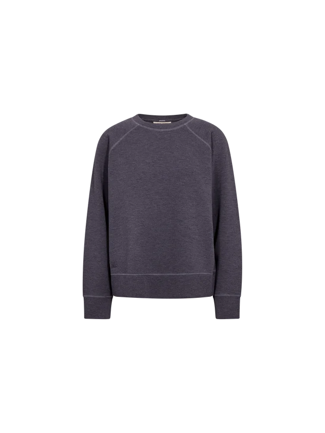 Mos Mosh- Abello Mèlange Sweatshirt in Sweet Grape