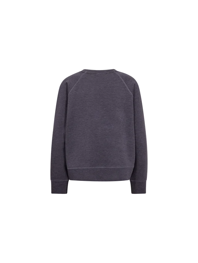 Mos Mosh- Abello Mèlange Sweatshirt in Sweet Grape