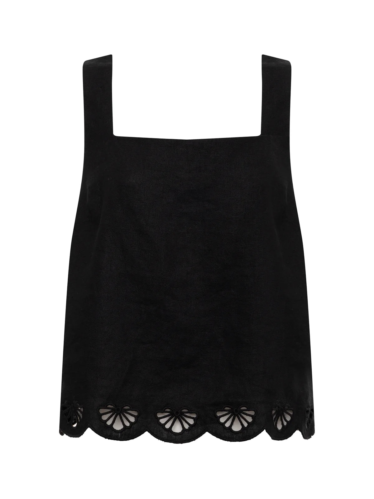 Sanctuary- Almost There Linen Top in Black