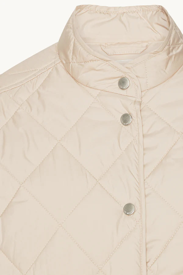 Ilse Jacobsen- Quilted Shirt Jacket in Light Camel