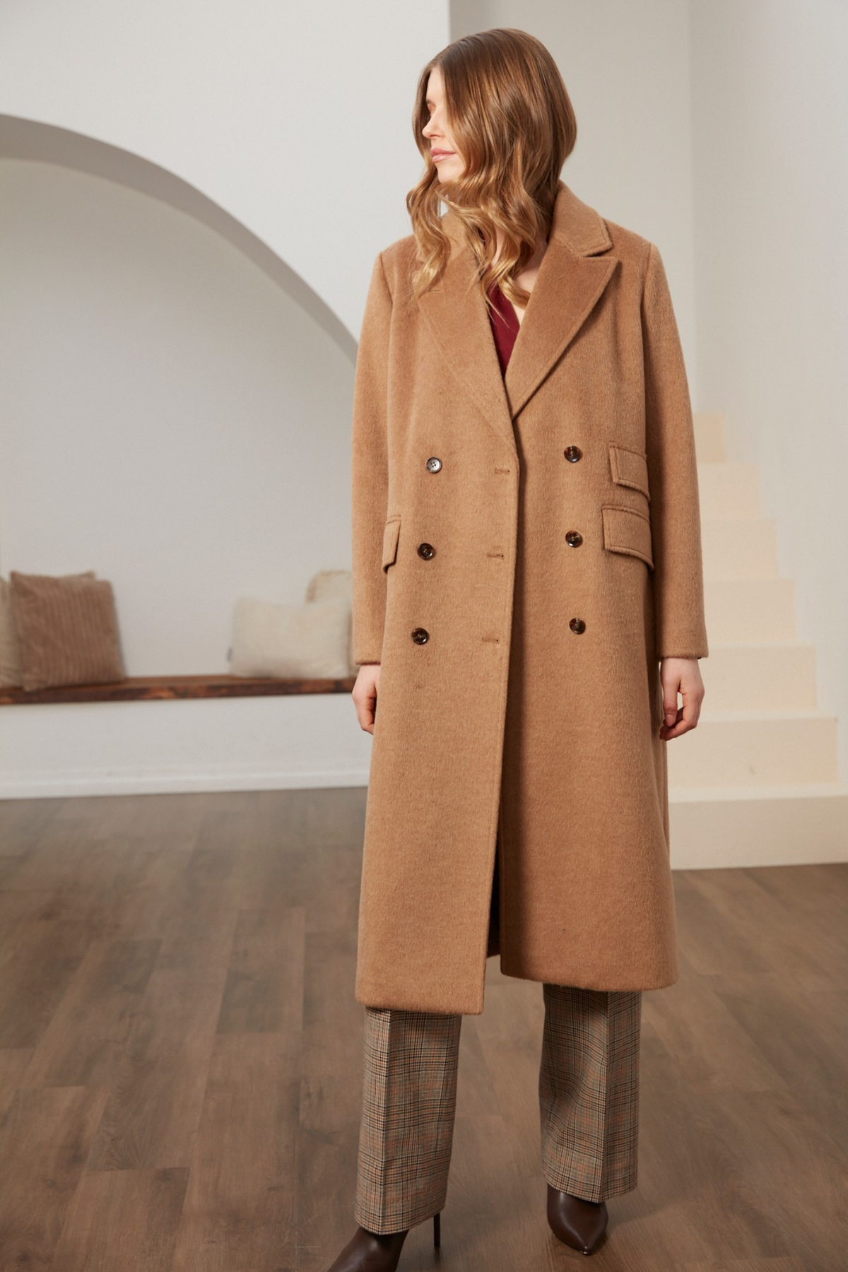 Adrøit Atelier- Bennett Wool Coat in Camel